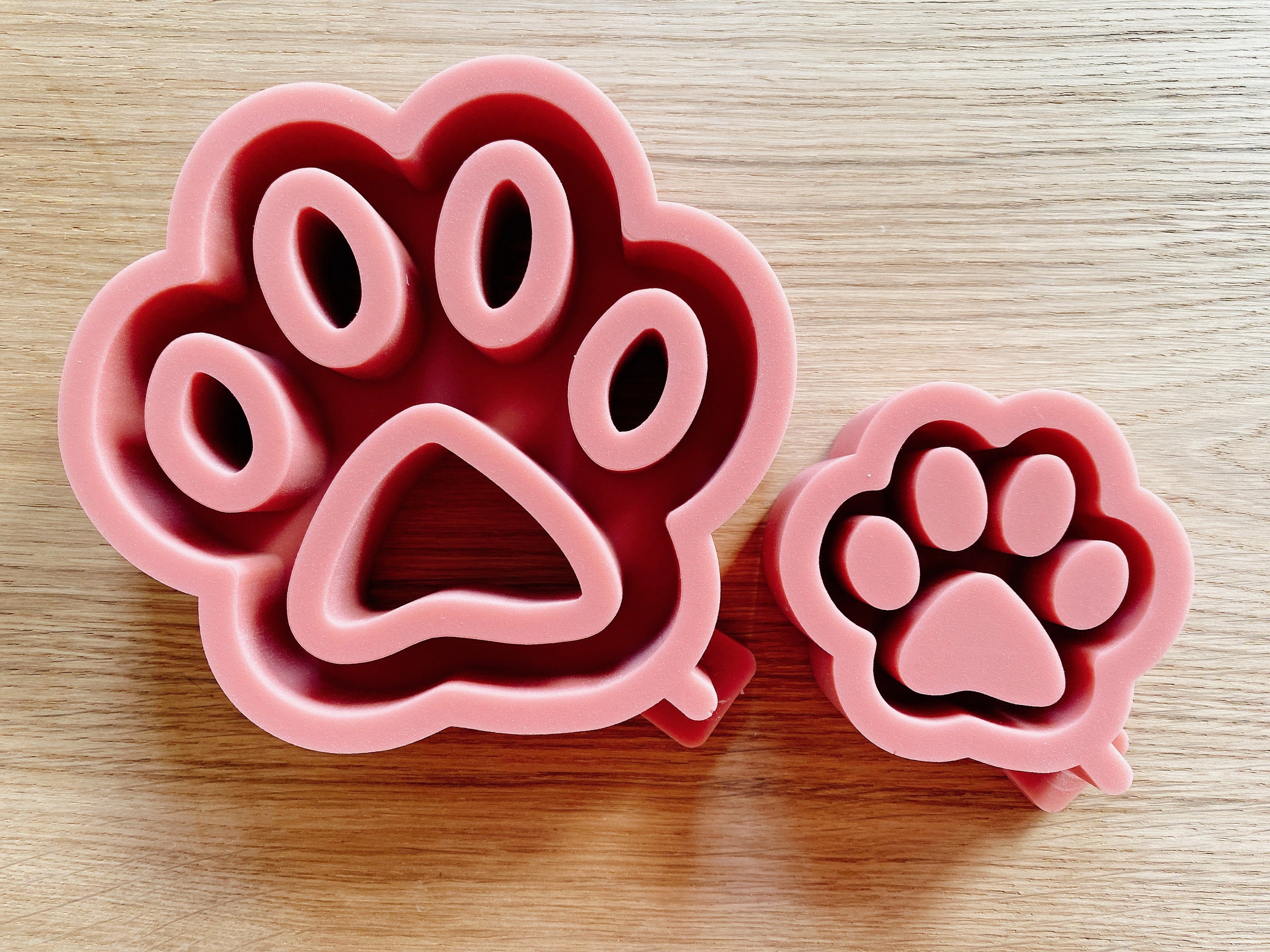 Silikon - Giessform - Tierpfote - Katzenpfote - Hundepfote -