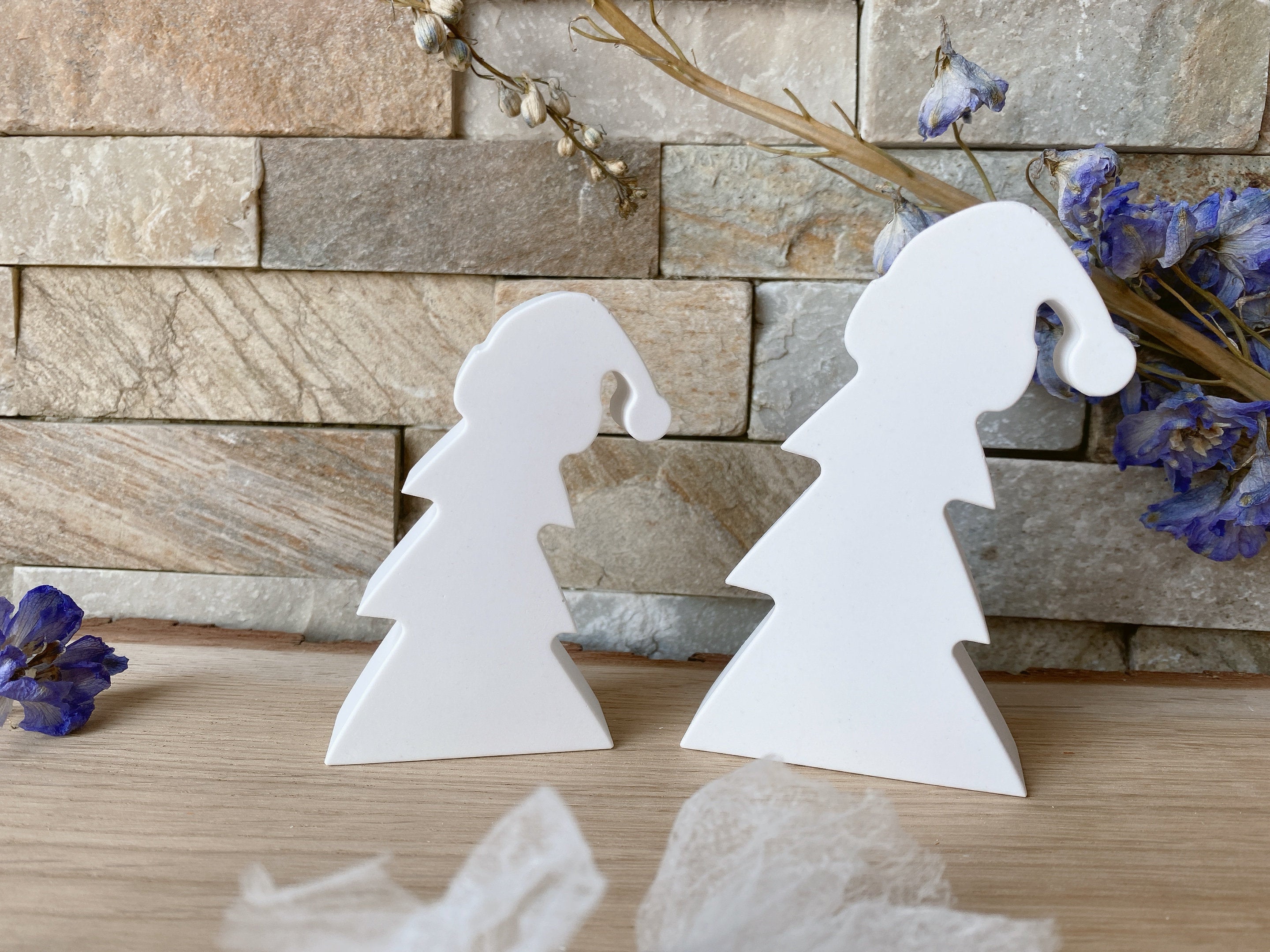 Silikon - Giessform - Tannenbaum mit Mütze - Weihnachtsbaum -