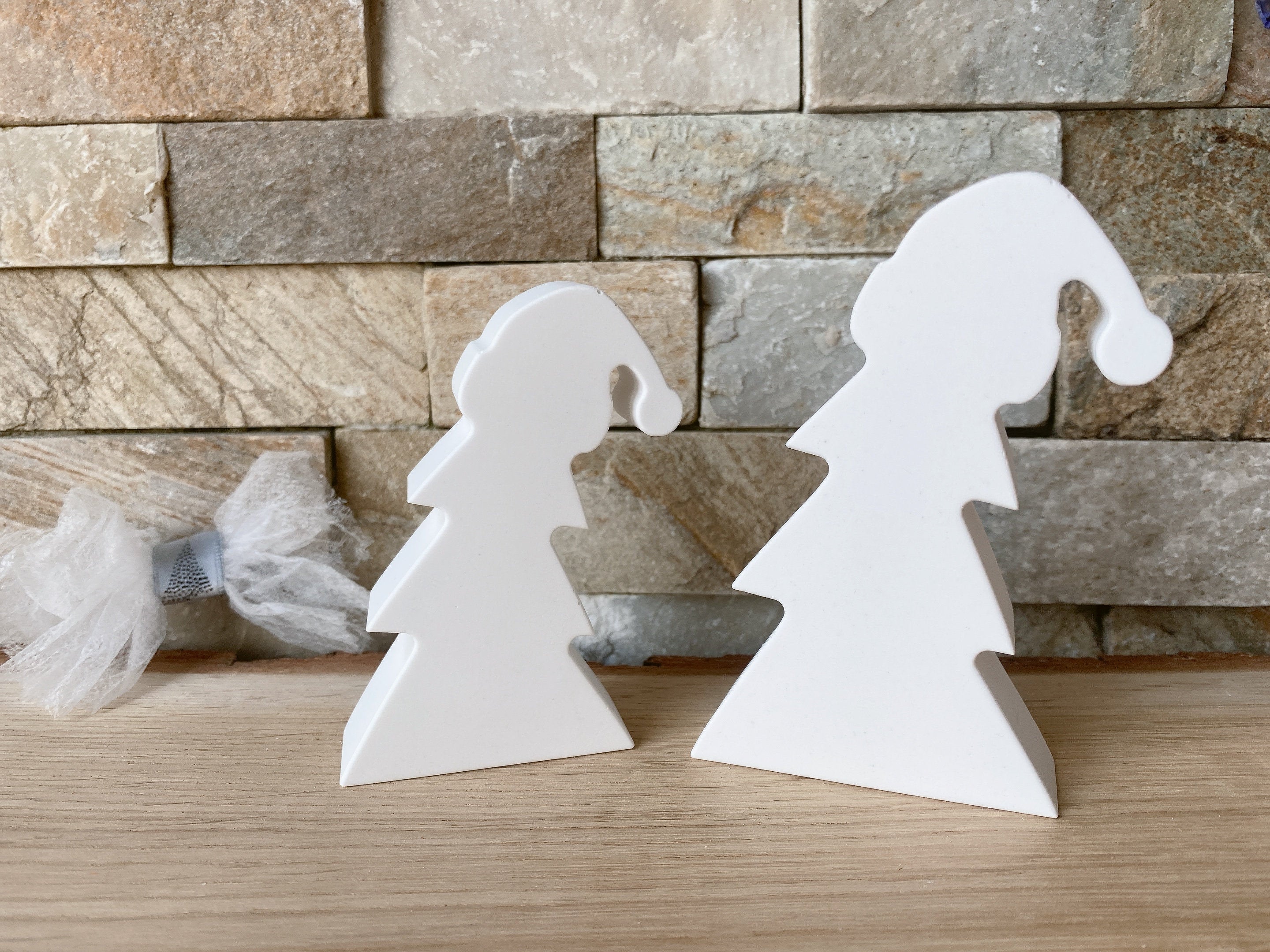 Silikon - Giessform - Tannenbaum mit Mütze - Weihnachtsbaum -