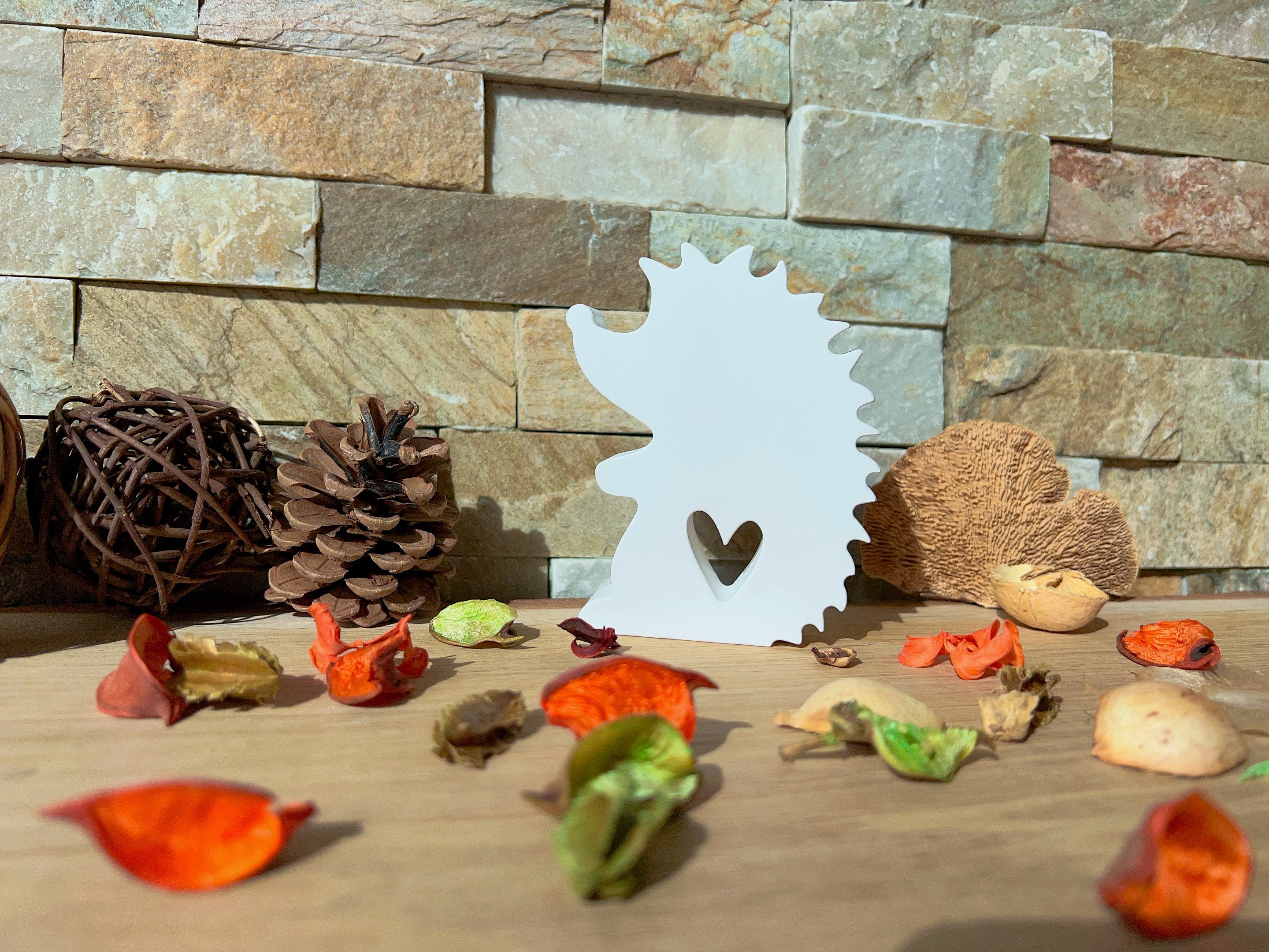 Silikon - Giessform - Igel stehend mit Herz -