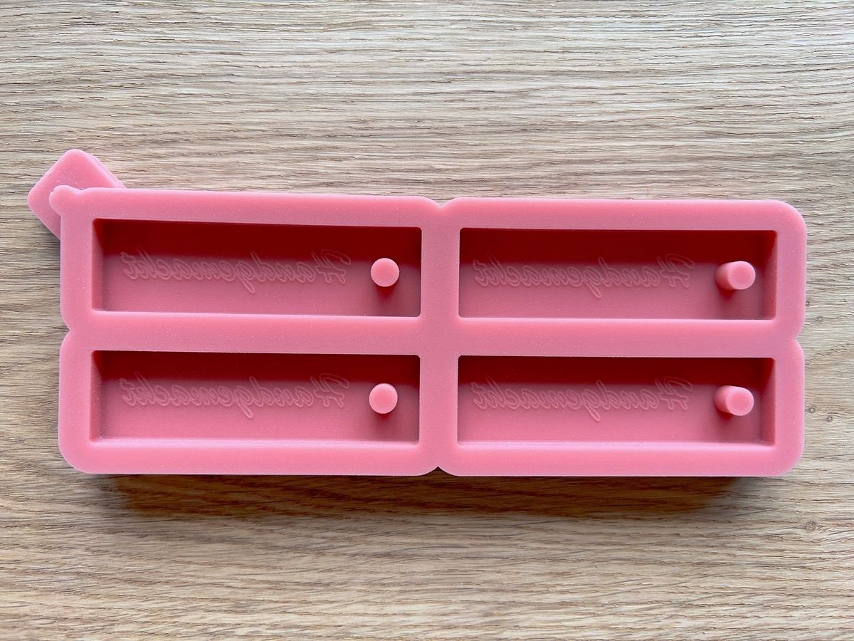 Silikon Gießform Verkaufsanhänger Anhänger Personalisiert Handgemacht 4er Set – Schrift – Ansicht 3