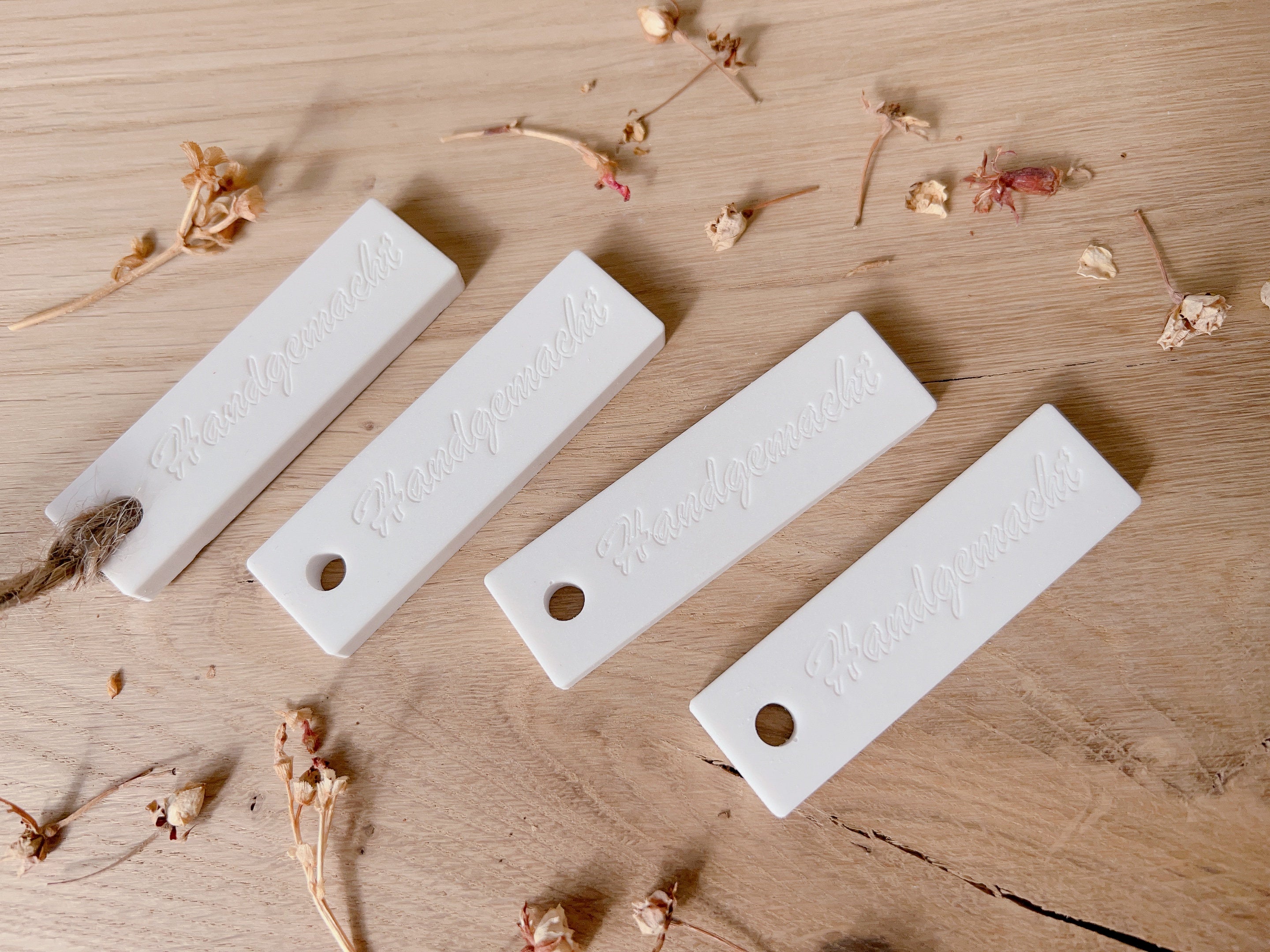 Silikon - Gießform - Verkaufsanhänger - Anhänger - Personalisiert - Handgemacht - 4er Set