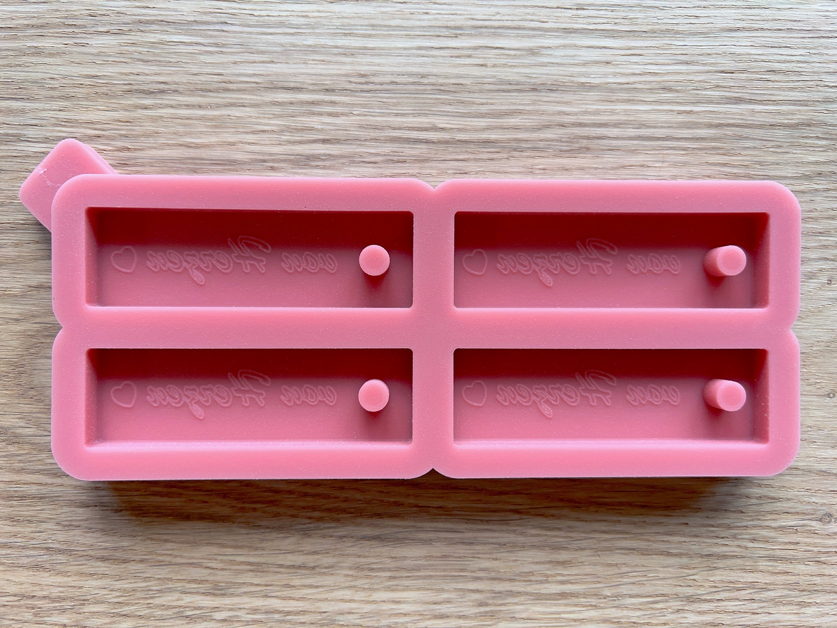 Silikon - Gießform - Verkaufsanhänger - Anhänger - Personalisiert - von Herzen - 4er Set