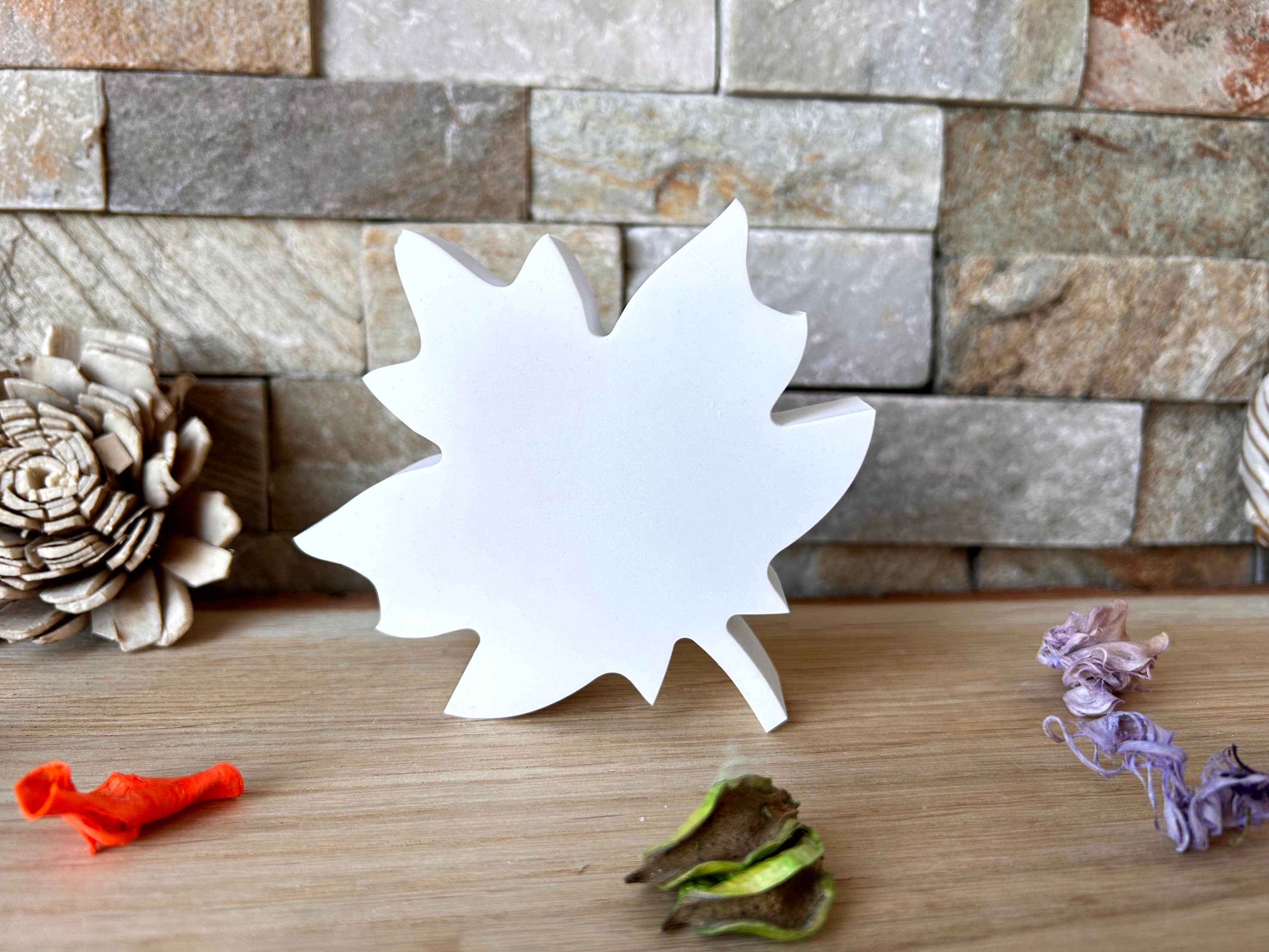 Silikon - Giessform - Blatt -