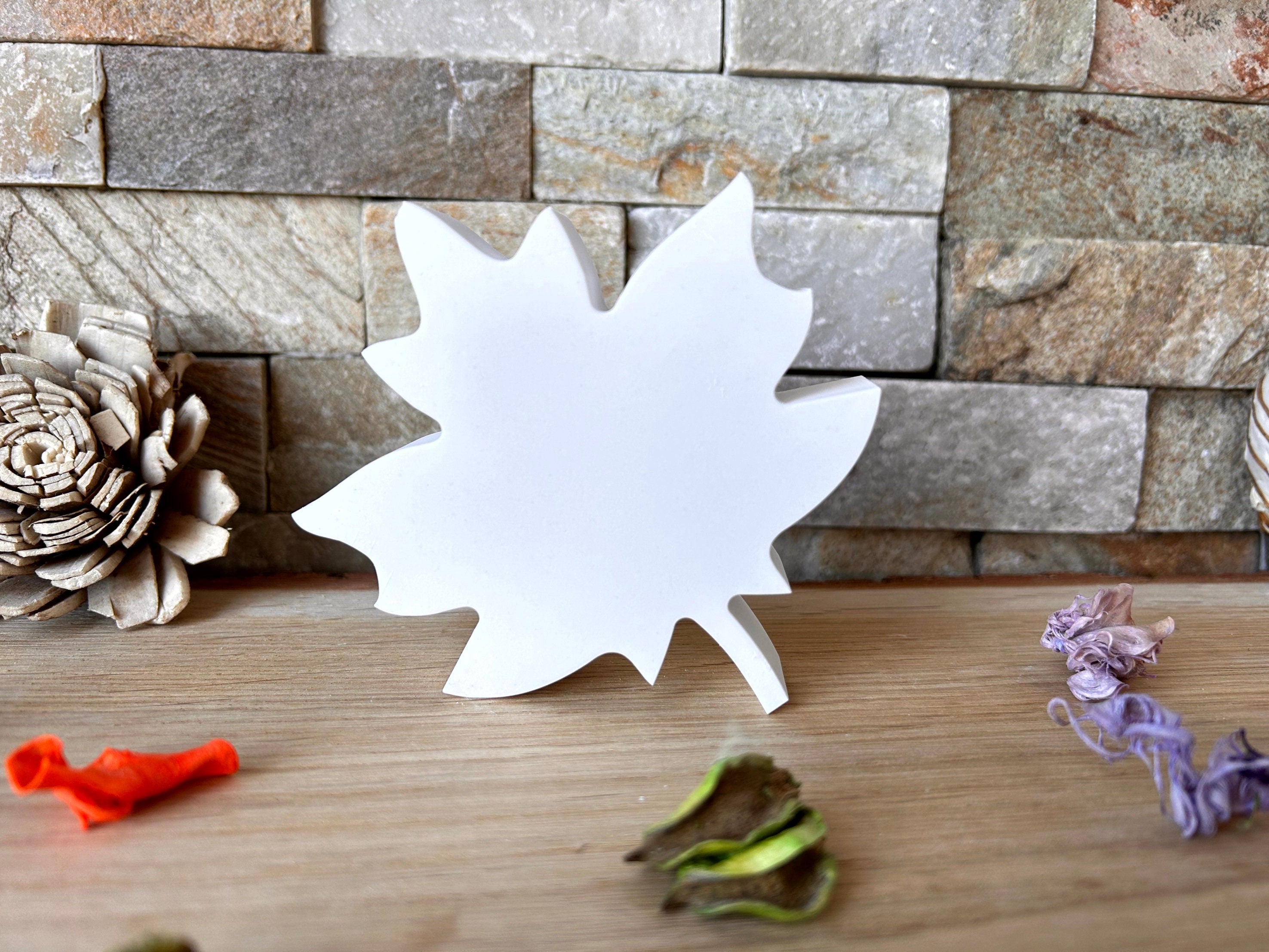 Silikon - Giessform - Blatt -