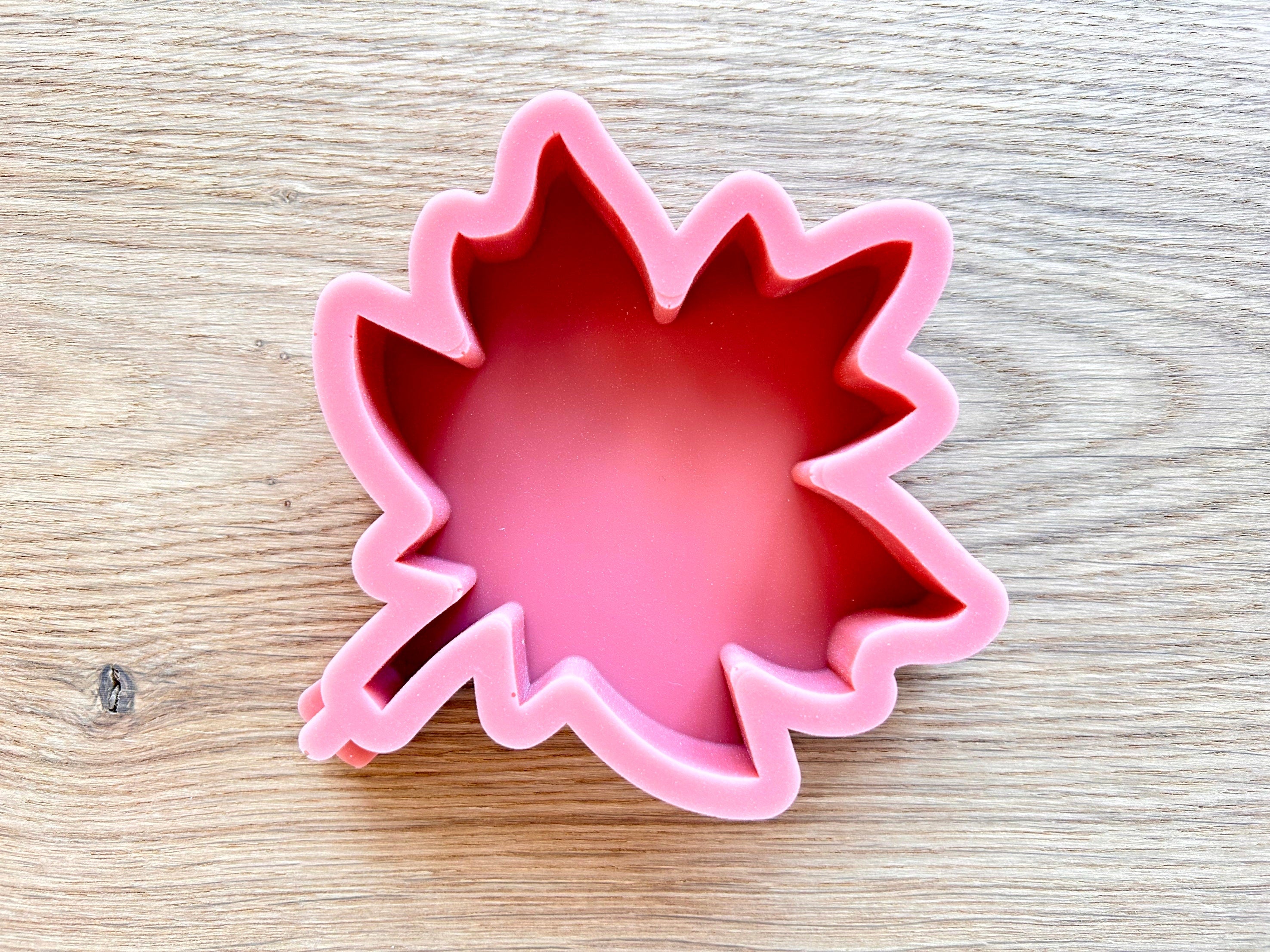 Silikon - Giessform - Blatt -