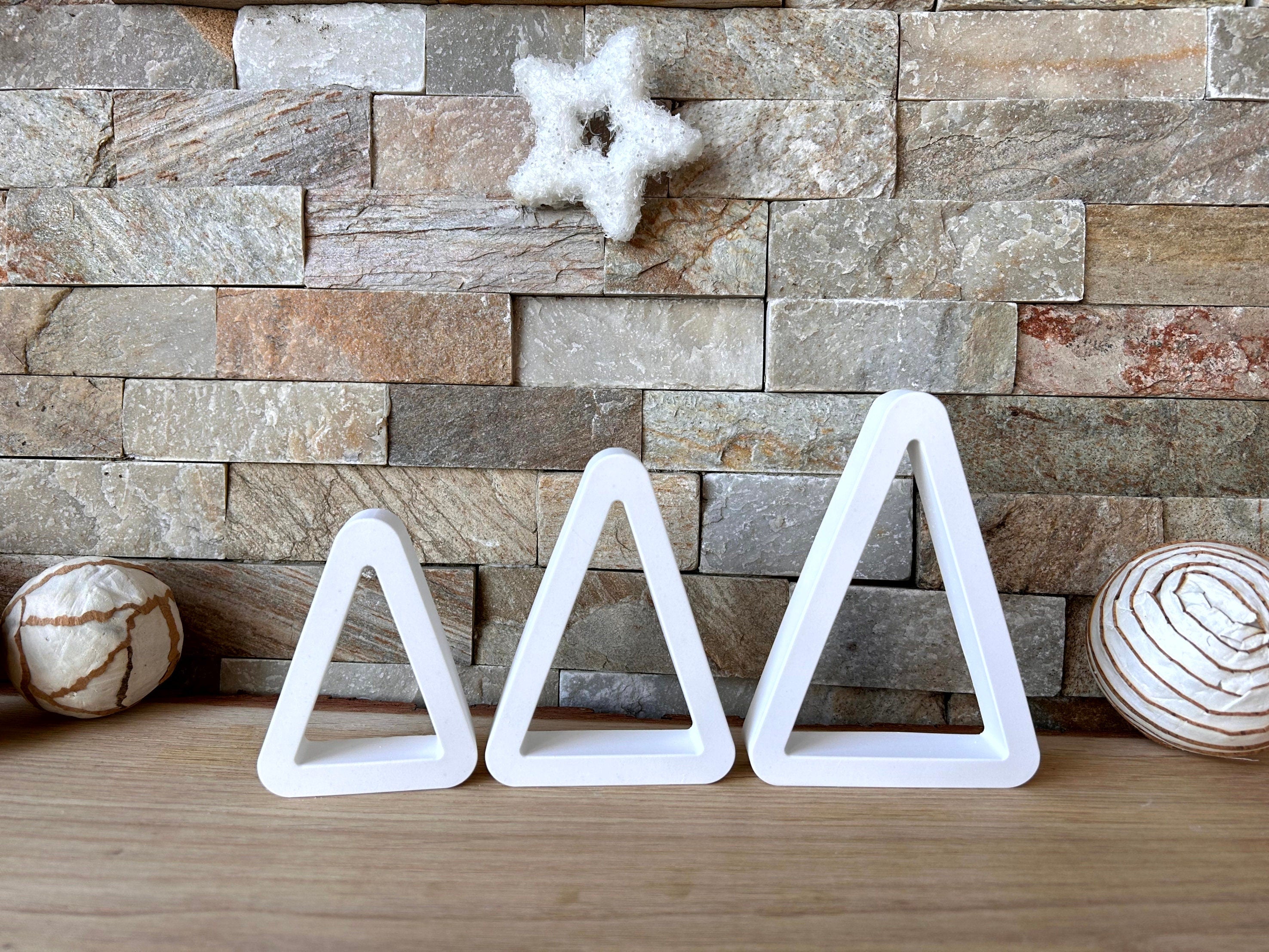 Silikon - Giessform - Dreieck-Tannenbaum offen - Weihnachtsbaum -