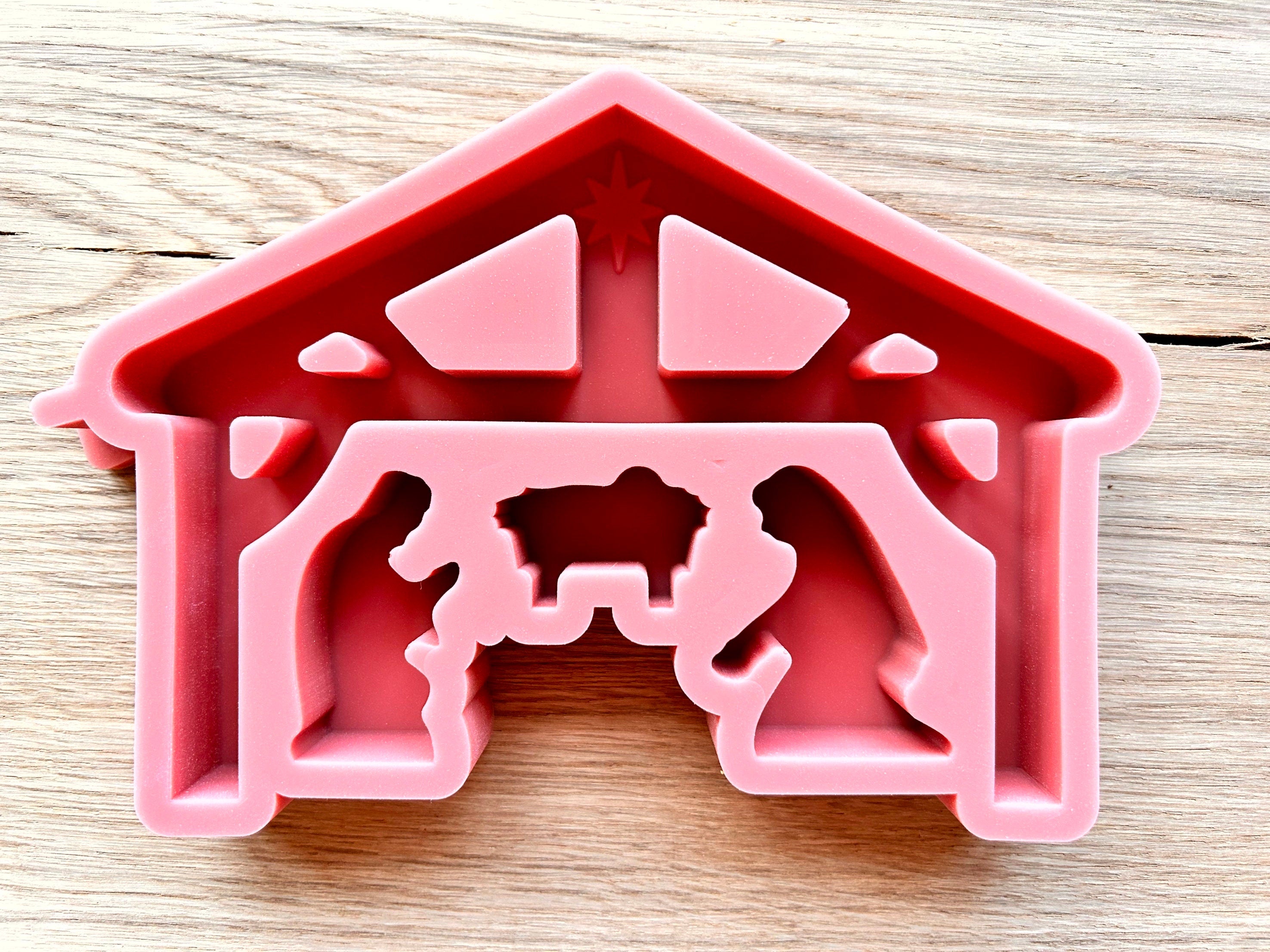 Silikon - Gießform - Weihnachtskrippe - Krippe - Weihnachten -