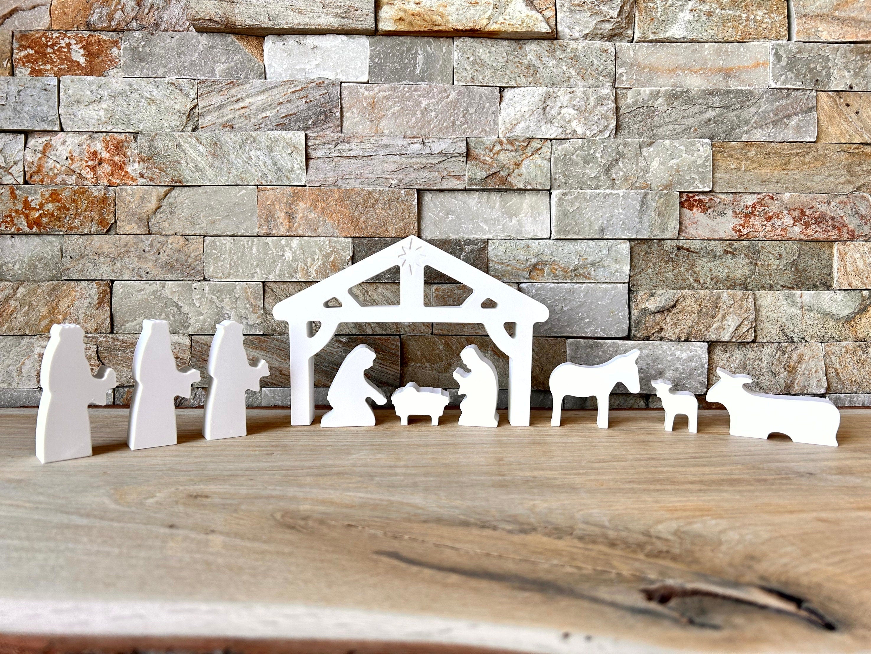 Silikon - Gießform - Weihnachtskrippe - Krippe - Weihnachten -