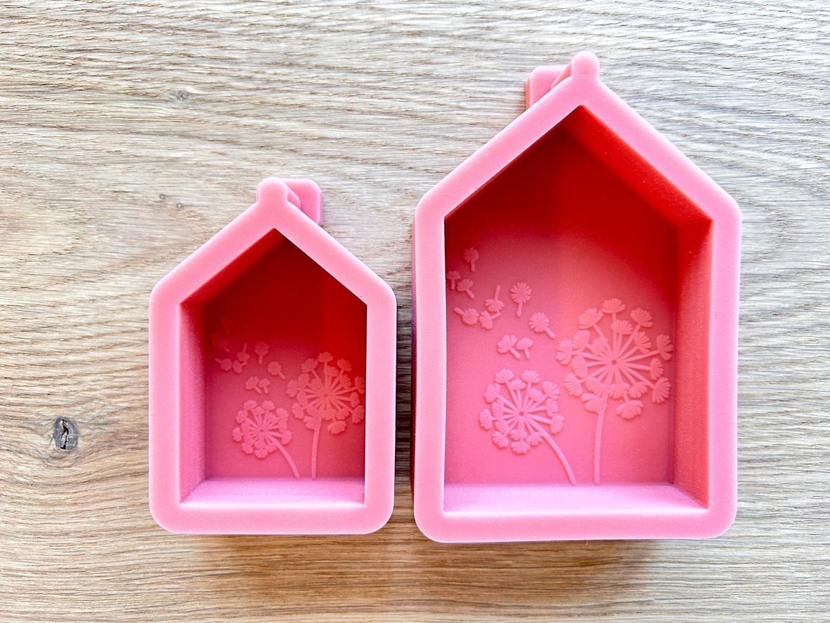 Silikon Giessform Haus mit Pusteblumen – Häuser – Ansicht 2