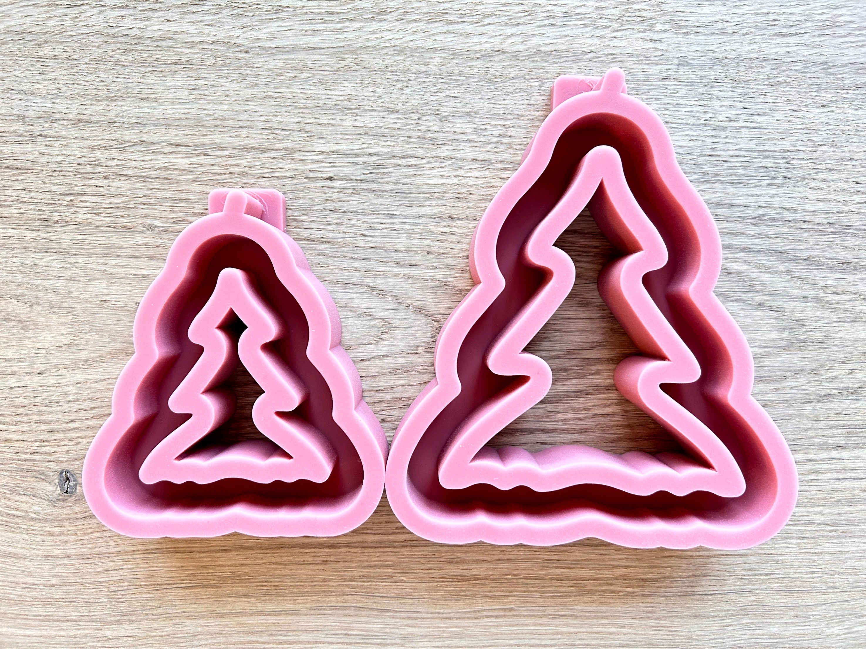 Silikon - Giessform - Tannenbaum offen 2 - Weihnachtsbaum -