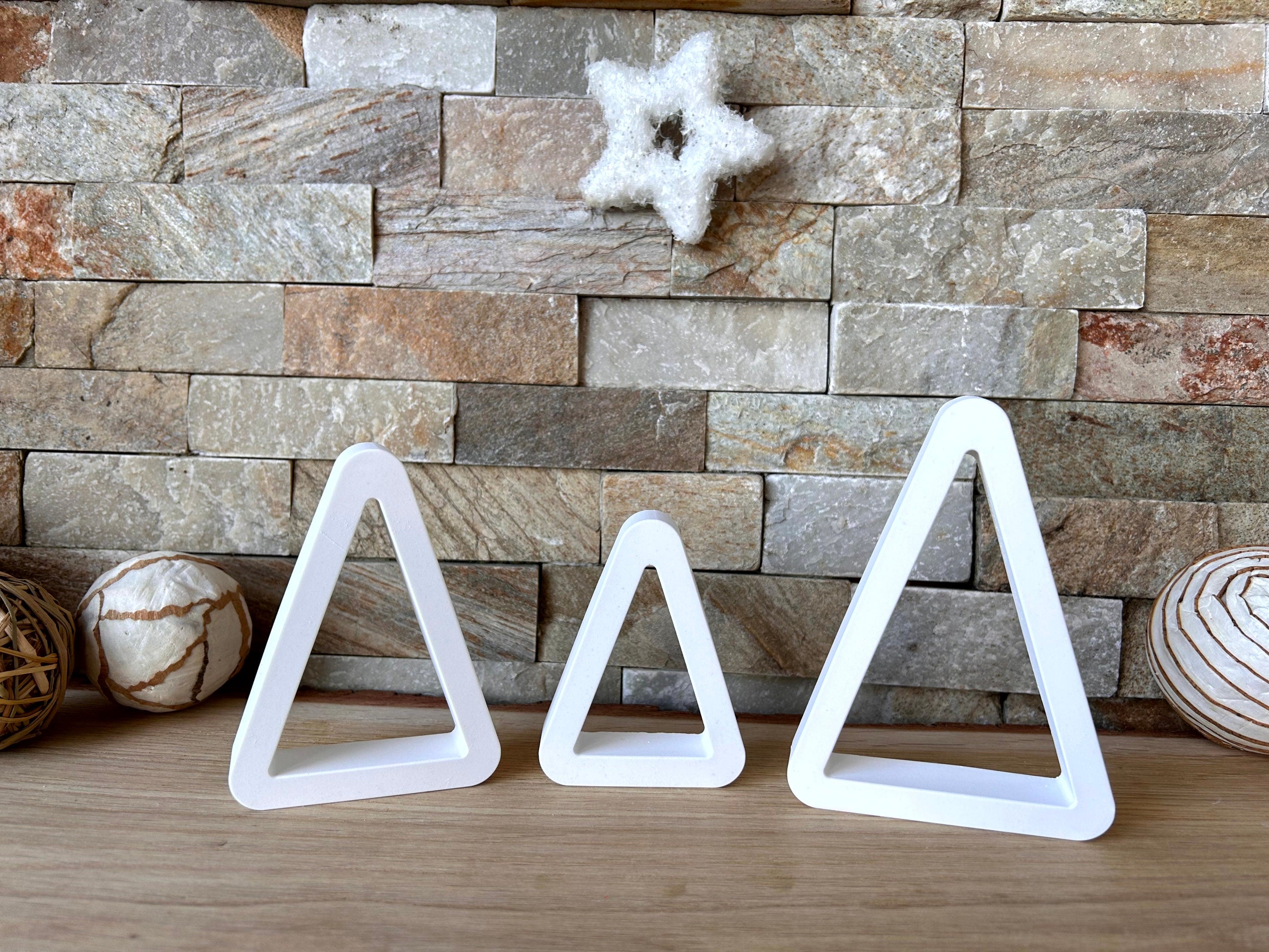 Silikon - Giessform - Dreieck-Tannenbaum offen - Weihnachtsbaum -