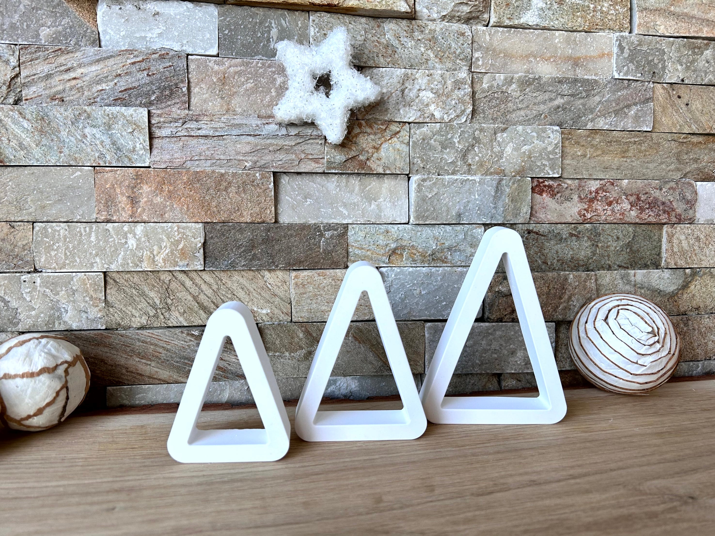 Silikon - Giessform - Dreieck-Tannenbaum offen - Weihnachtsbaum -