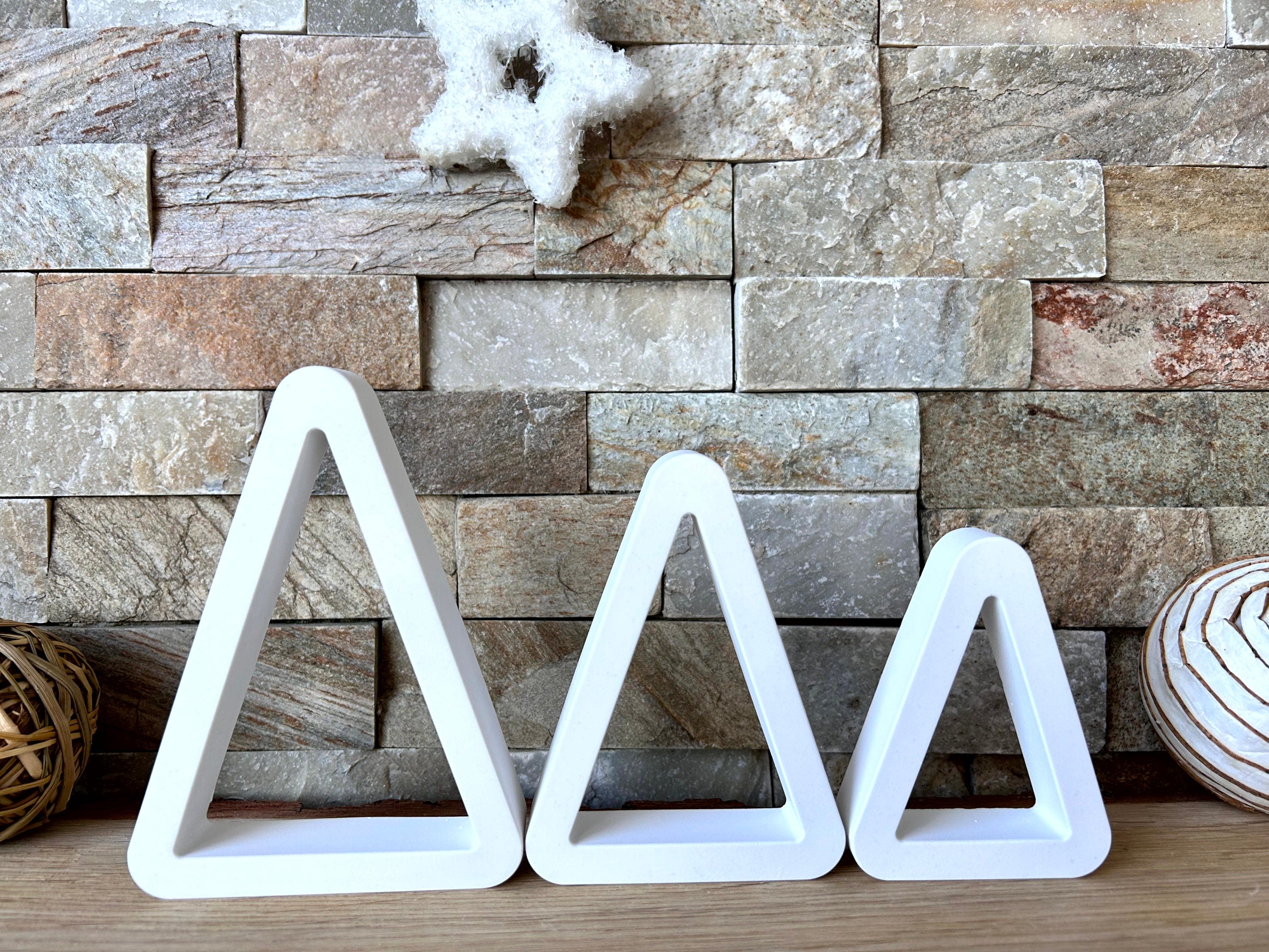 Silikon - Giessform - Dreieck-Tannenbaum offen - Weihnachtsbaum -