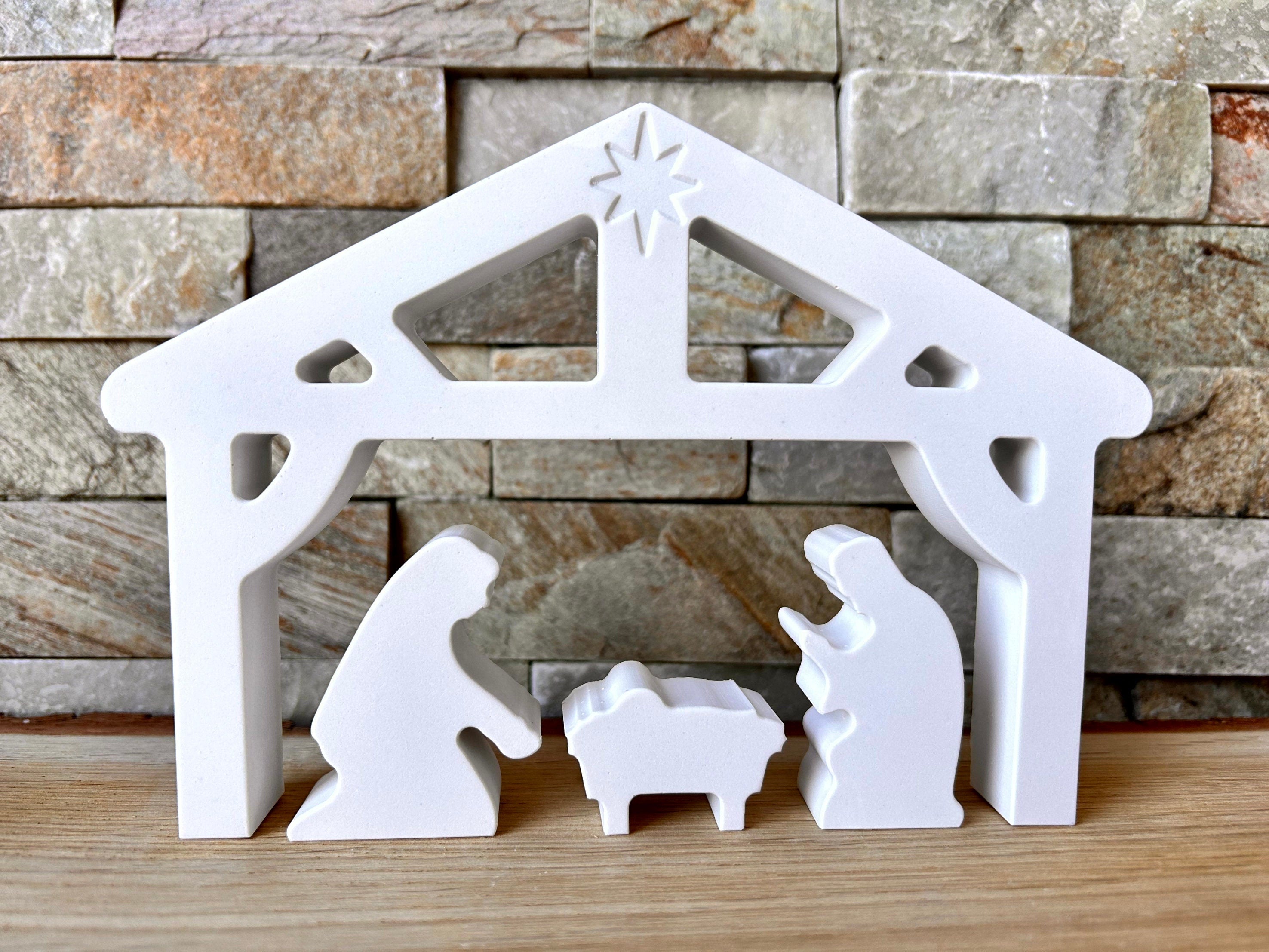 Silikon - Gießform - Weihnachtskrippe - Krippe - Weihnachten -