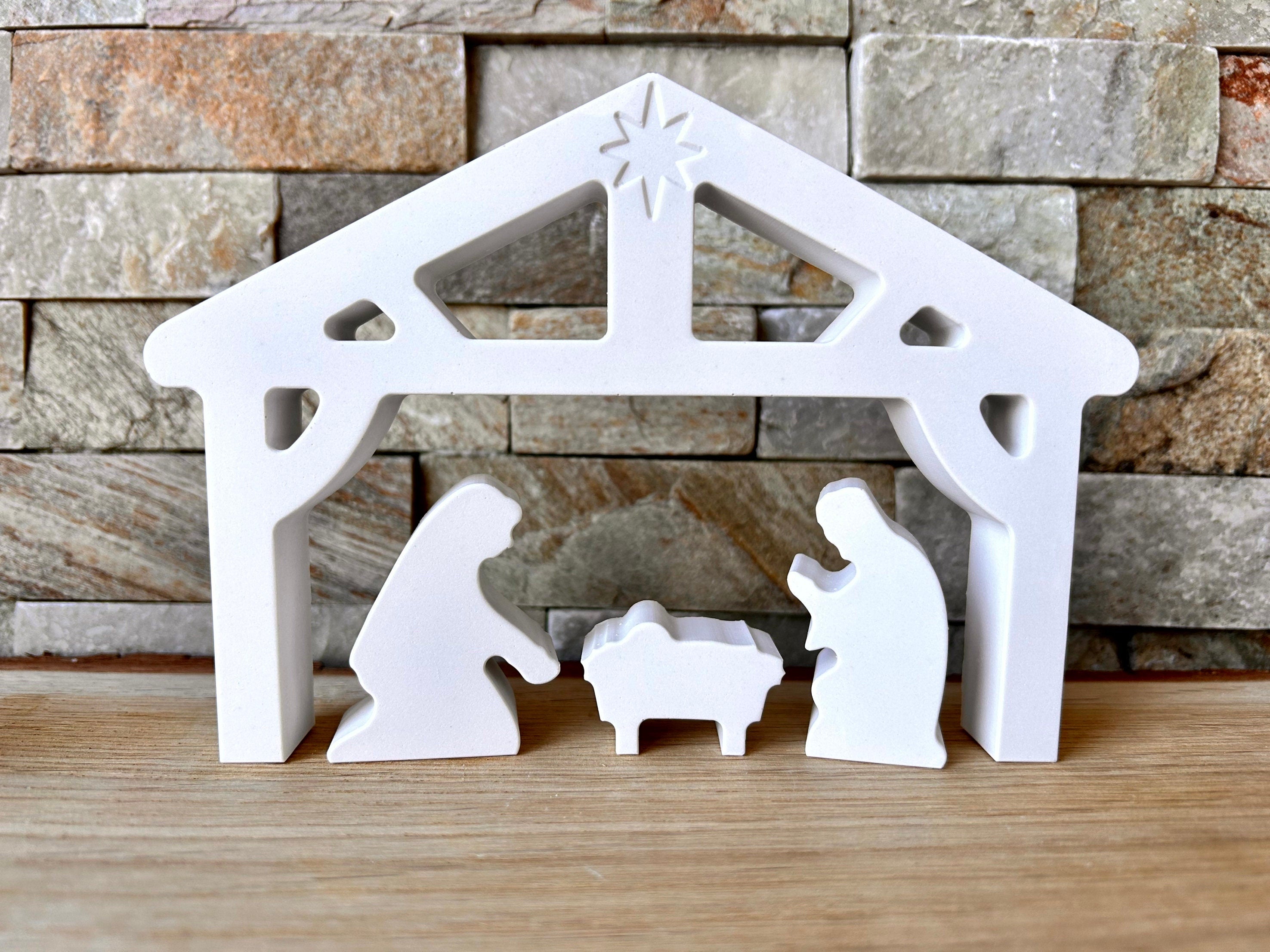 Silikon - Gießform - Weihnachtskrippe - Krippe - Weihnachten -