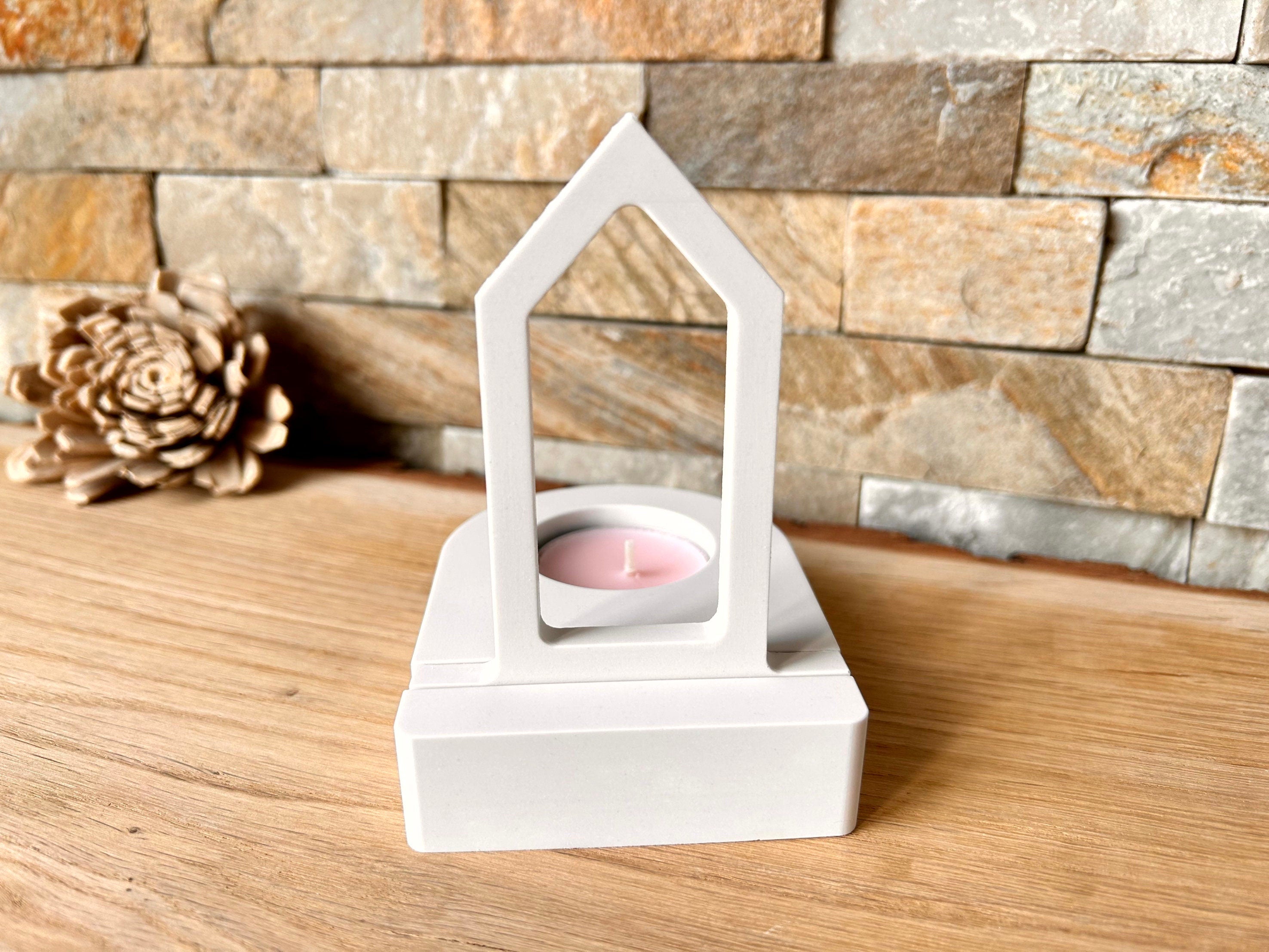 Silikon - Gießform - schmales Haus Einschieber für unseren Teelichthalter  -