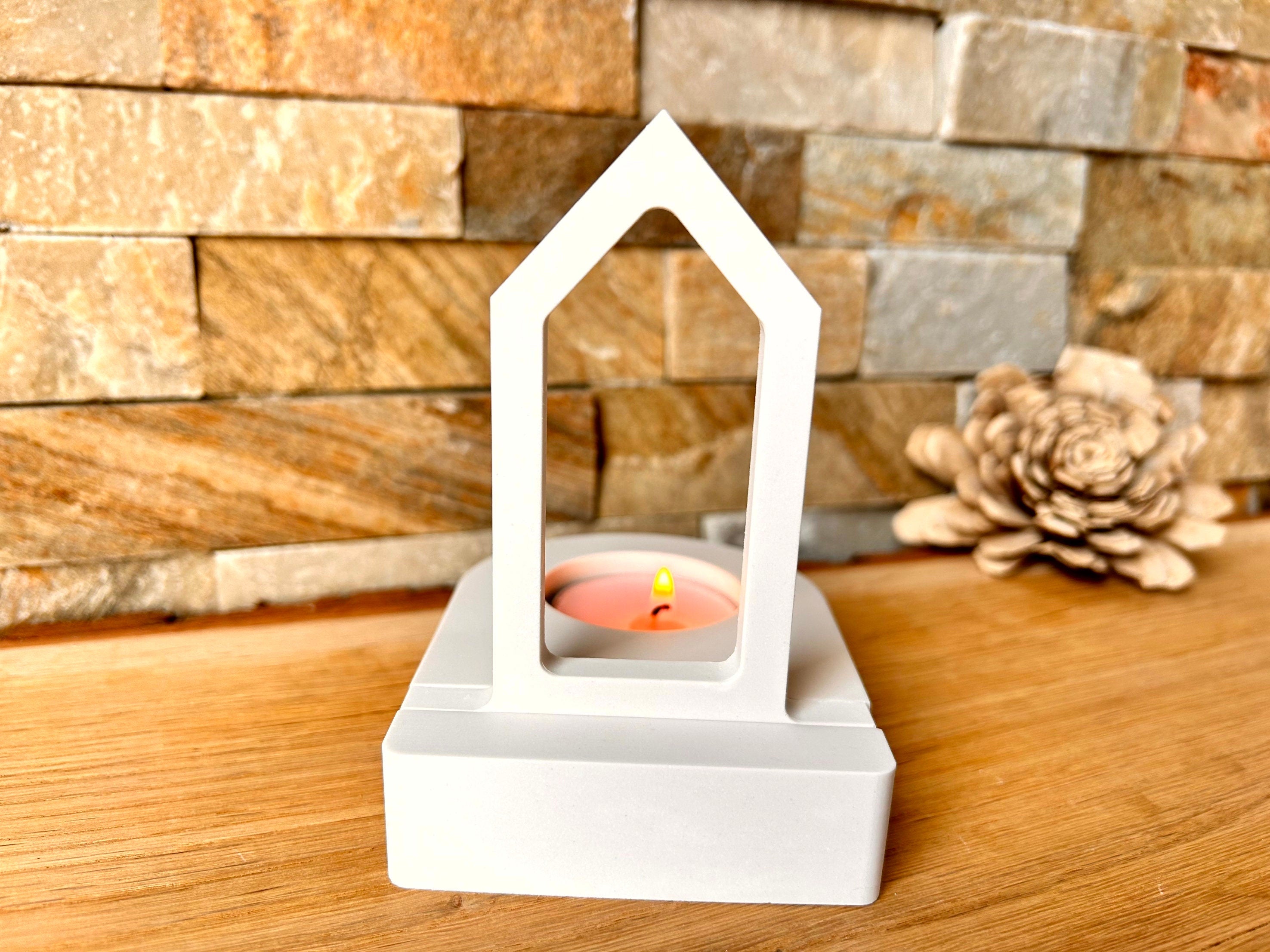 Silikon - Gießform - schmales Haus Einschieber für unseren Teelichthalter  -