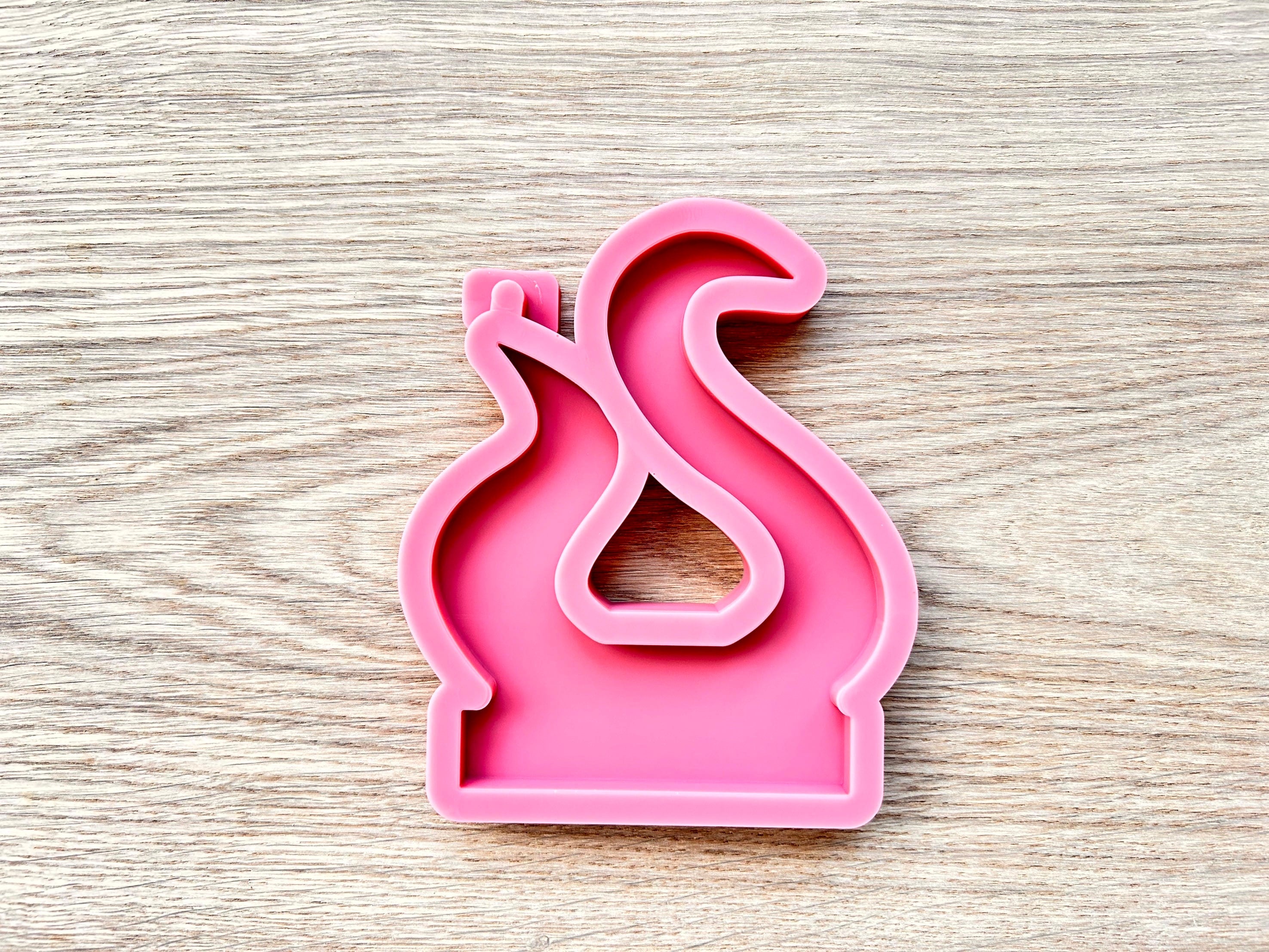 Silikon - Gießform - Doppelflamme Einschieber für unseren Teelichthalter  -