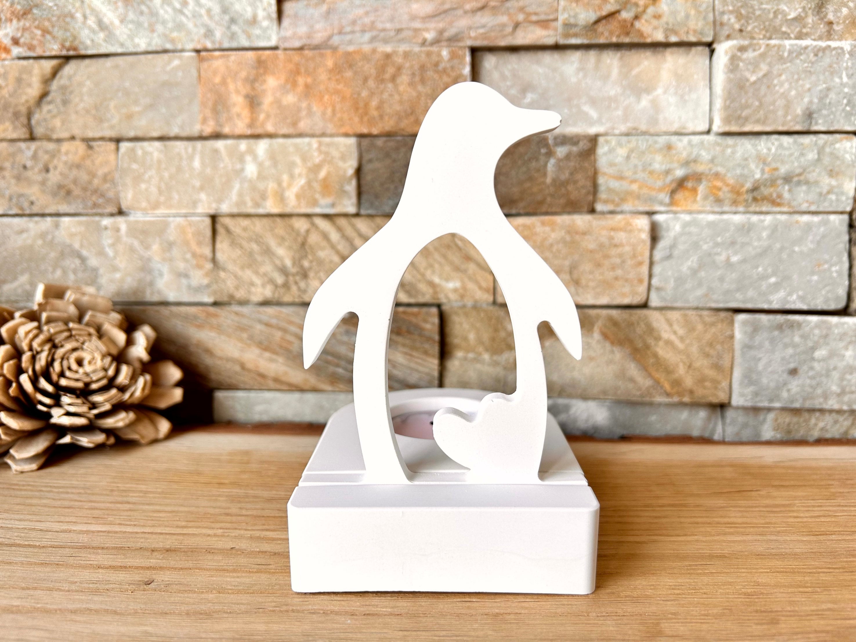 Silikon - Gießform - Pinguin für unseren Teelichthalter -