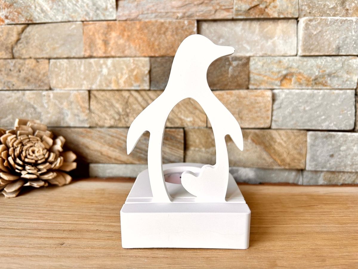 Silikon Gießform Pinguin für unseren Teelichthalter – Kerzenhalter – Ansicht 4
