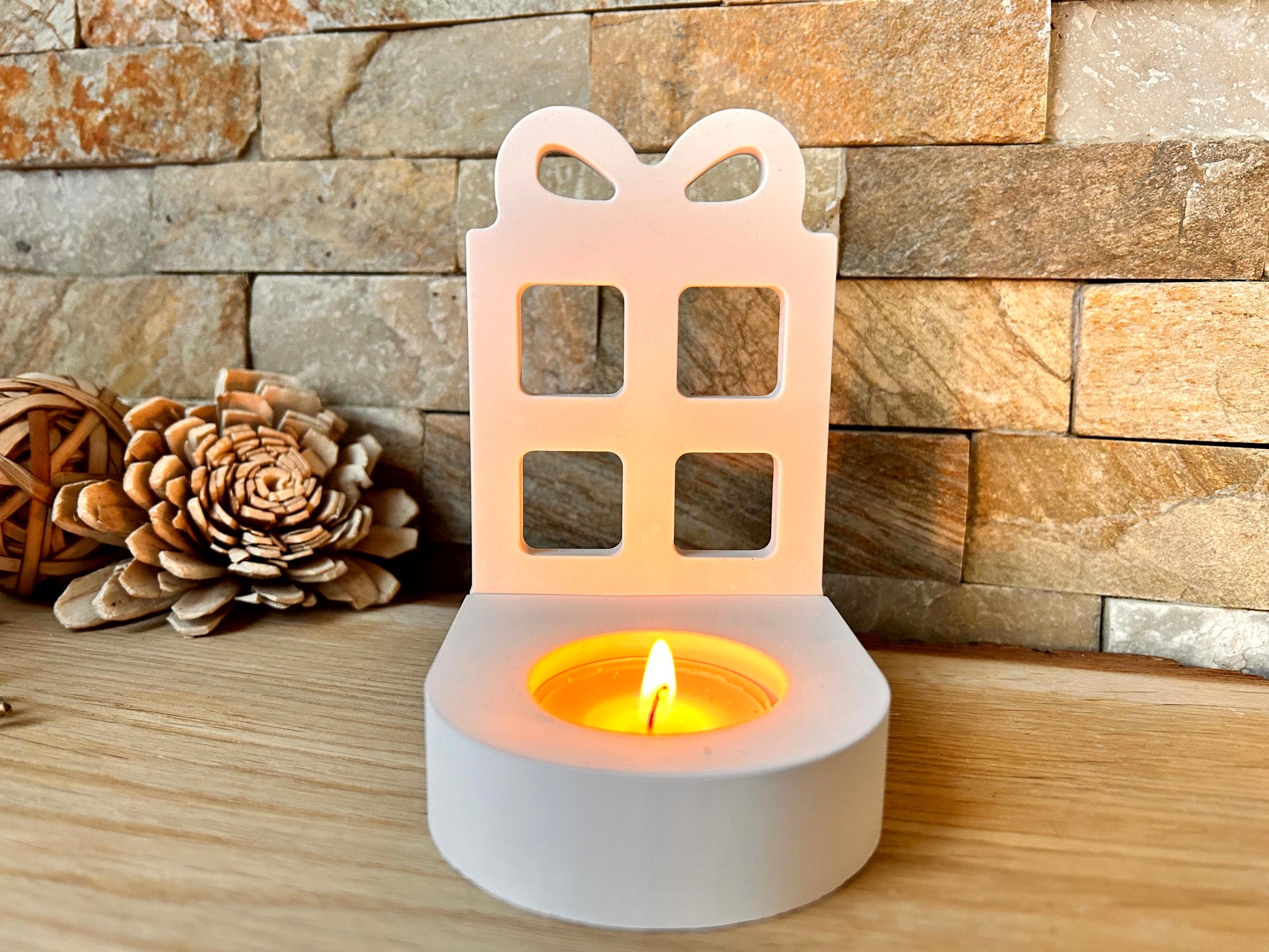 Silikon - Gießform - Geschenk Einschieber für unseren Teelichthalter -