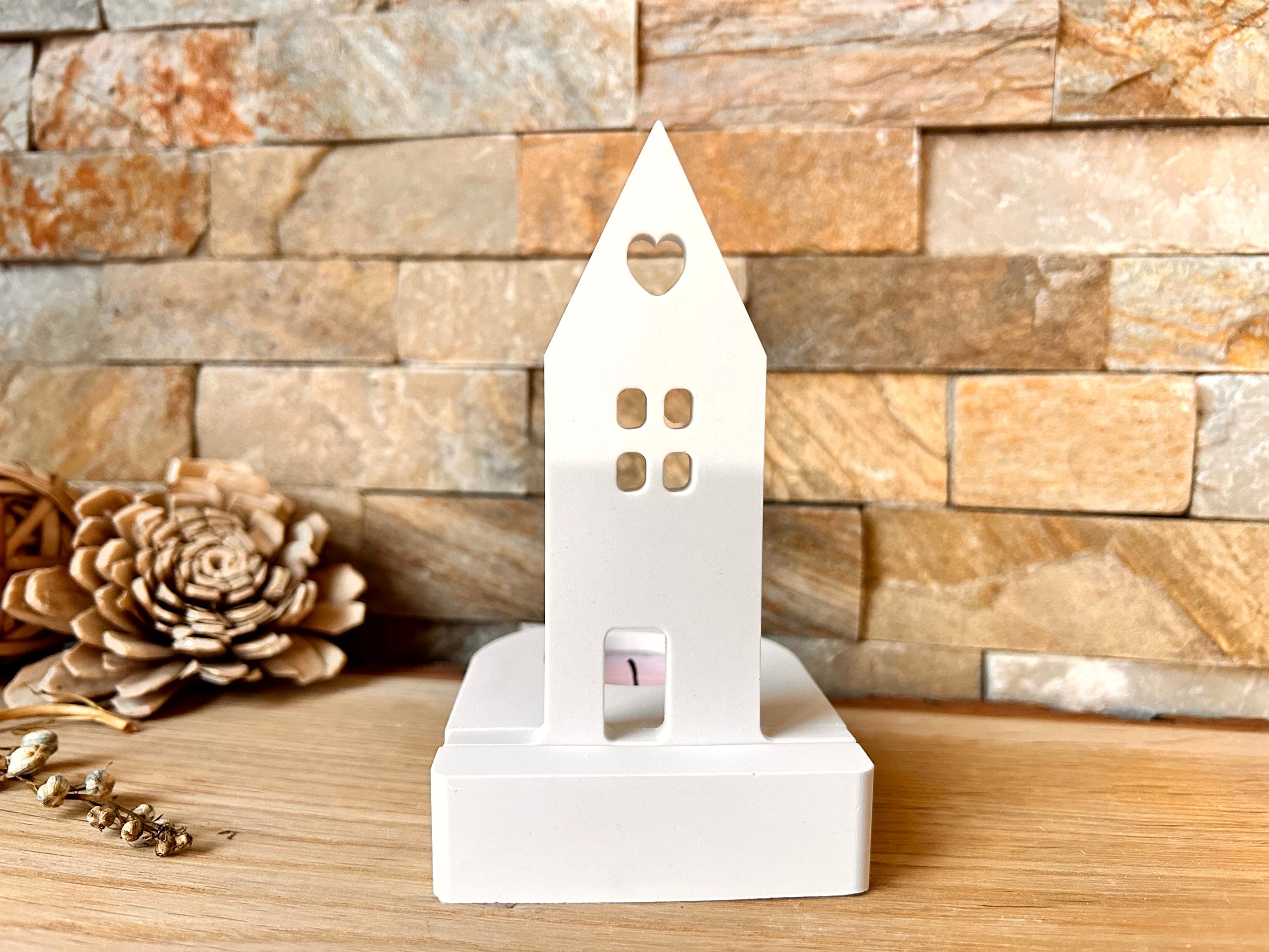 Silikon - Gießform - Lichthausherz Einschieber für unseren Teelichthalter -