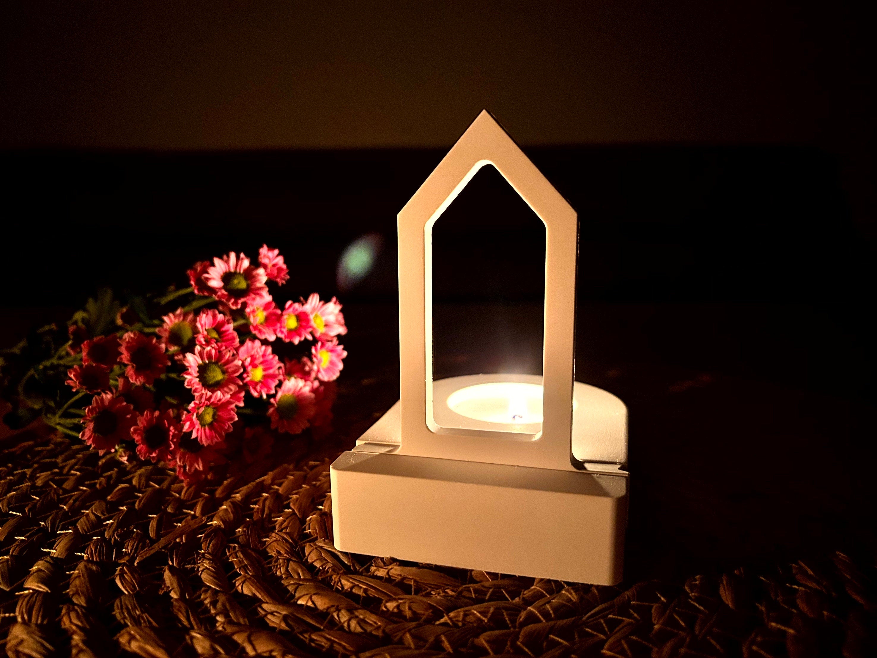 Silikon - Gießform - schmales Haus Einschieber für unseren Teelichthalter  -