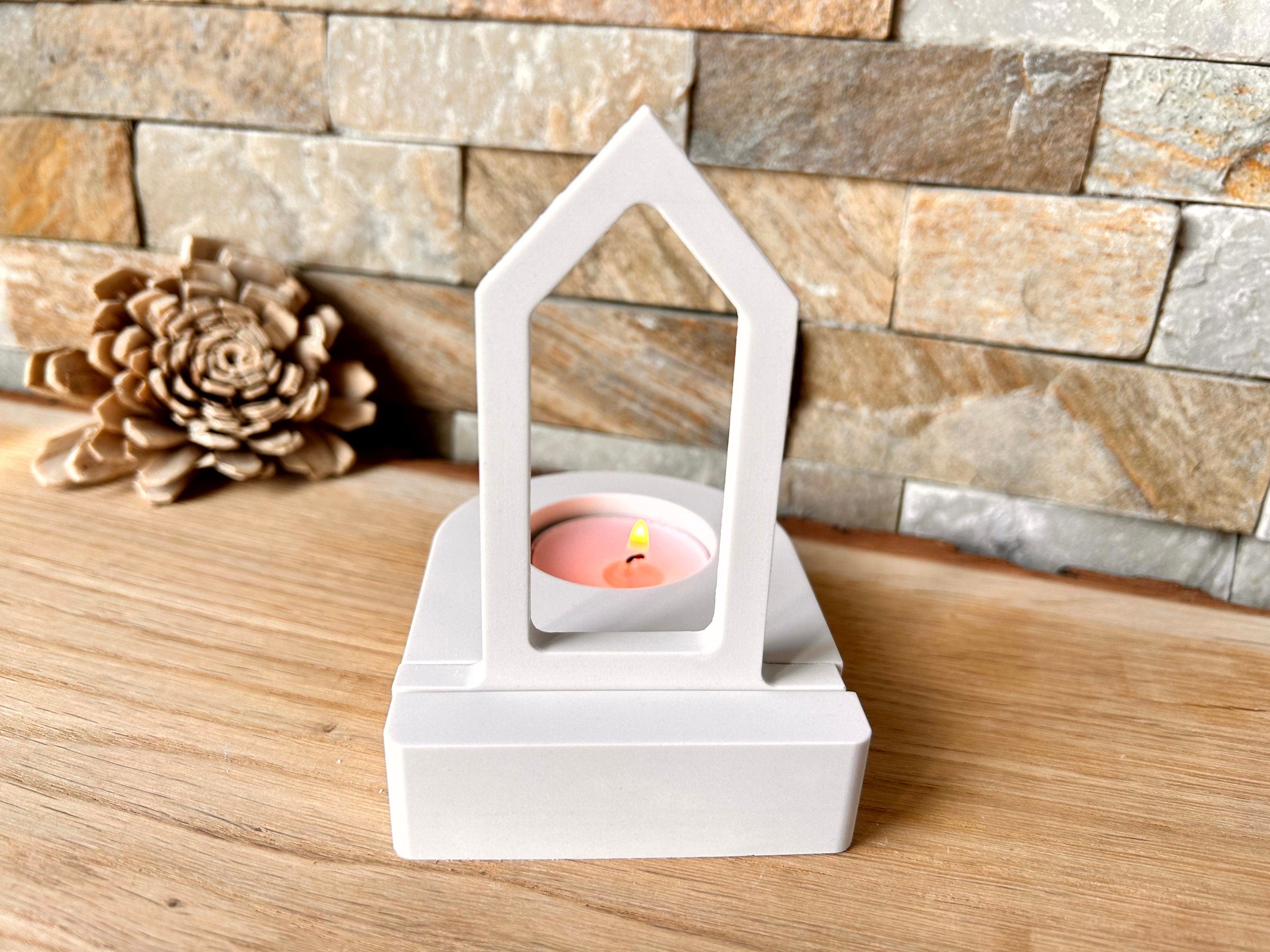 Silikon - Gießform - schmales Haus Einschieber für unseren Teelichthalter  -