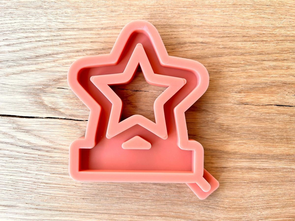 Silikon Gießform Stern Einschieber für unseren Teelichthalter – Kerzenhalter – Ansicht 9