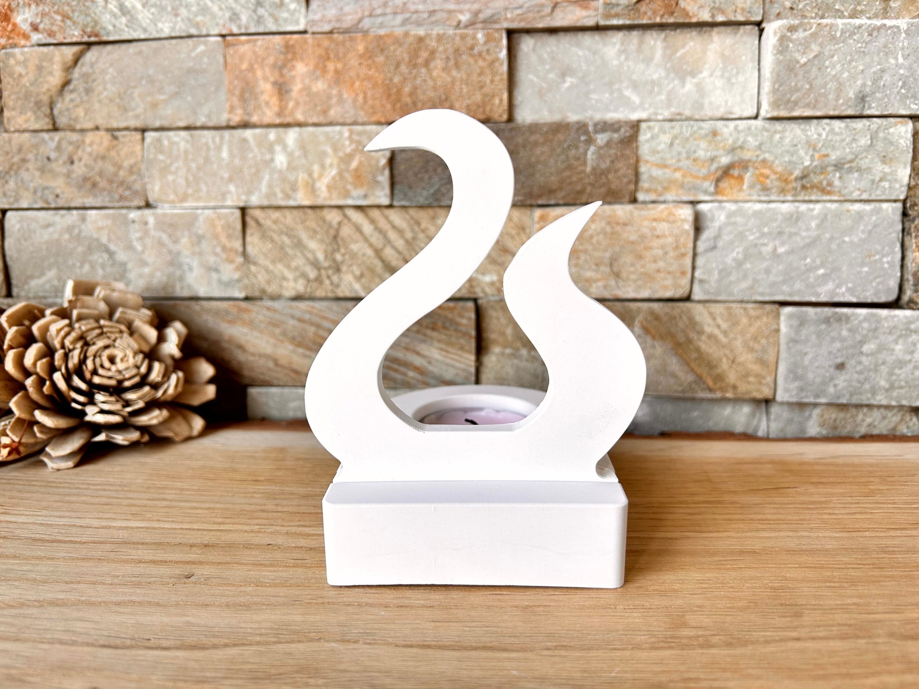 Silikon - Gießform - Doppelflamme Einschieber für unseren Teelichthalter  -