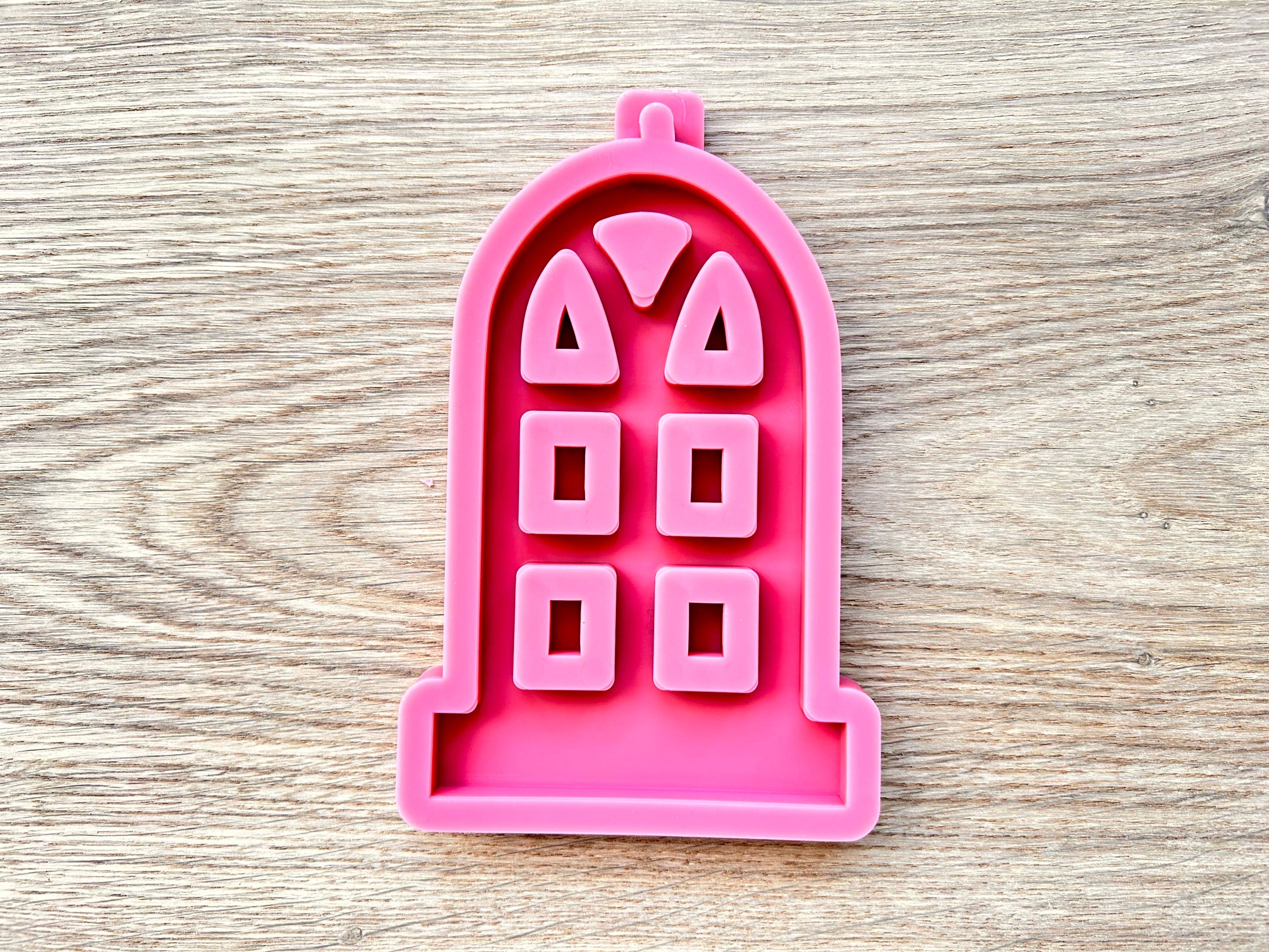 Silikon - Gießform -Fenster Einschieber für unseren Teelichthalter -