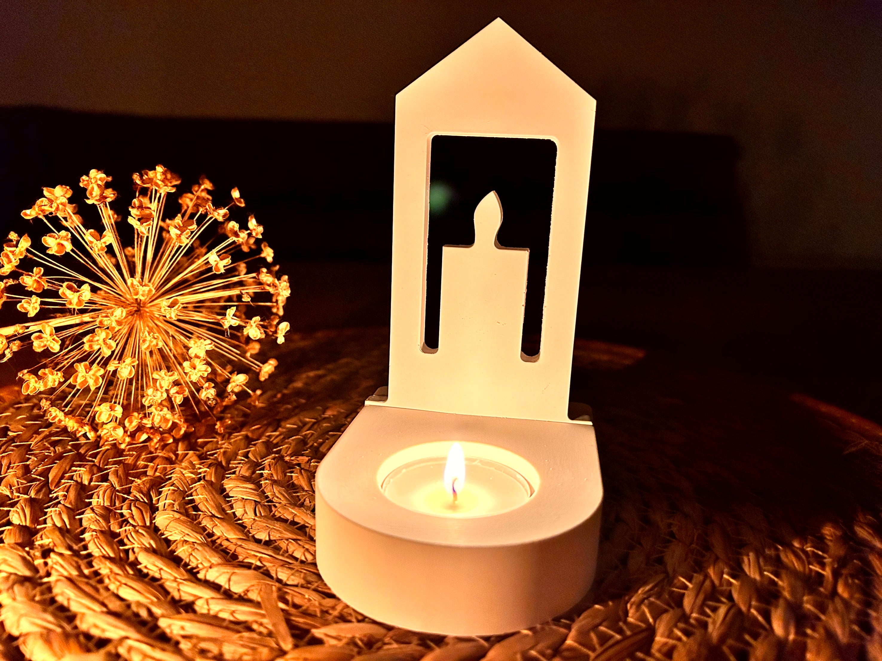 Silikon - Gießform - Weihnachtskerze Einschieber für unseren Teelichthalter -