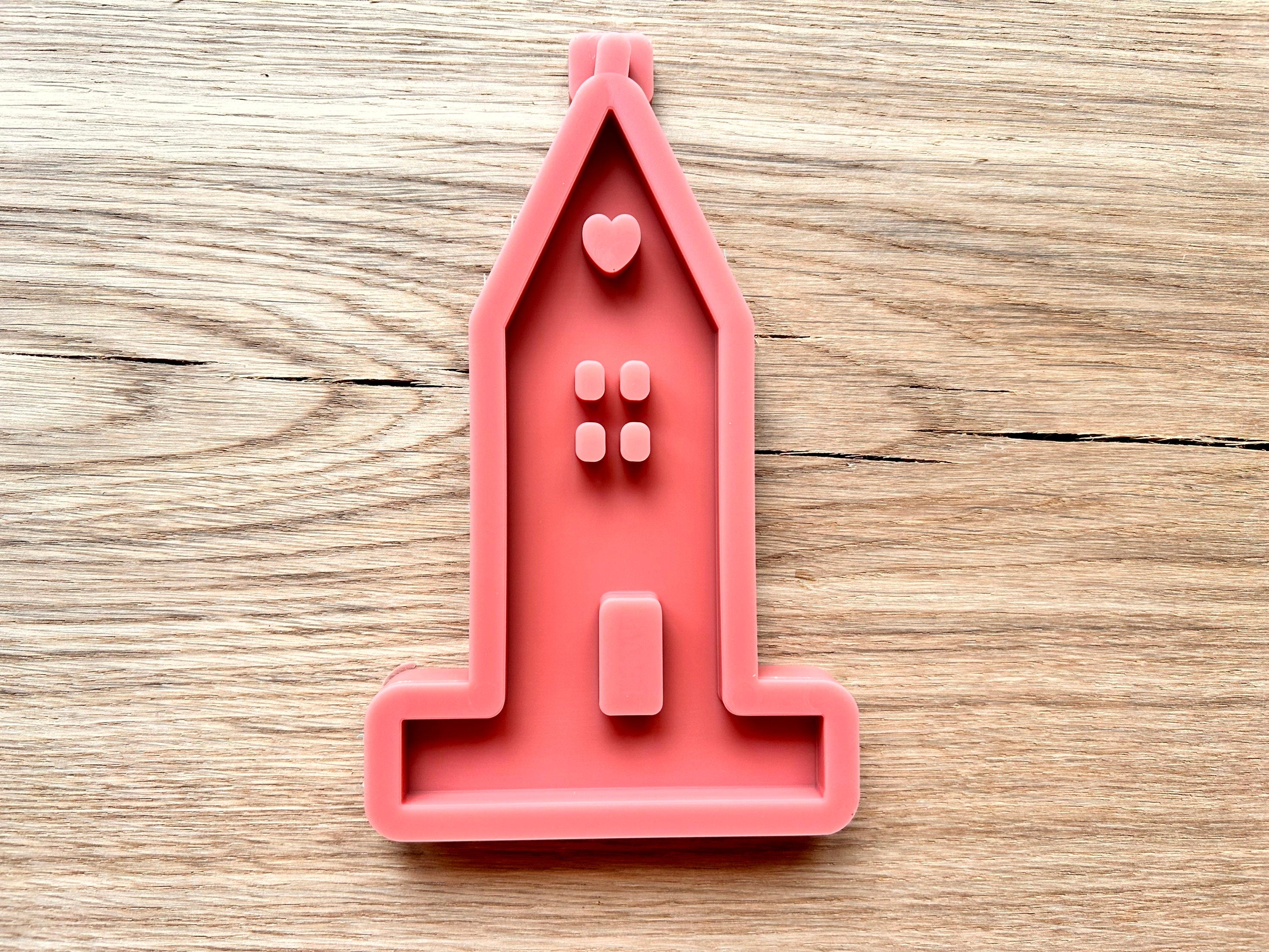 Silikon - Gießform - Lichthausherz Einschieber für unseren Teelichthalter -