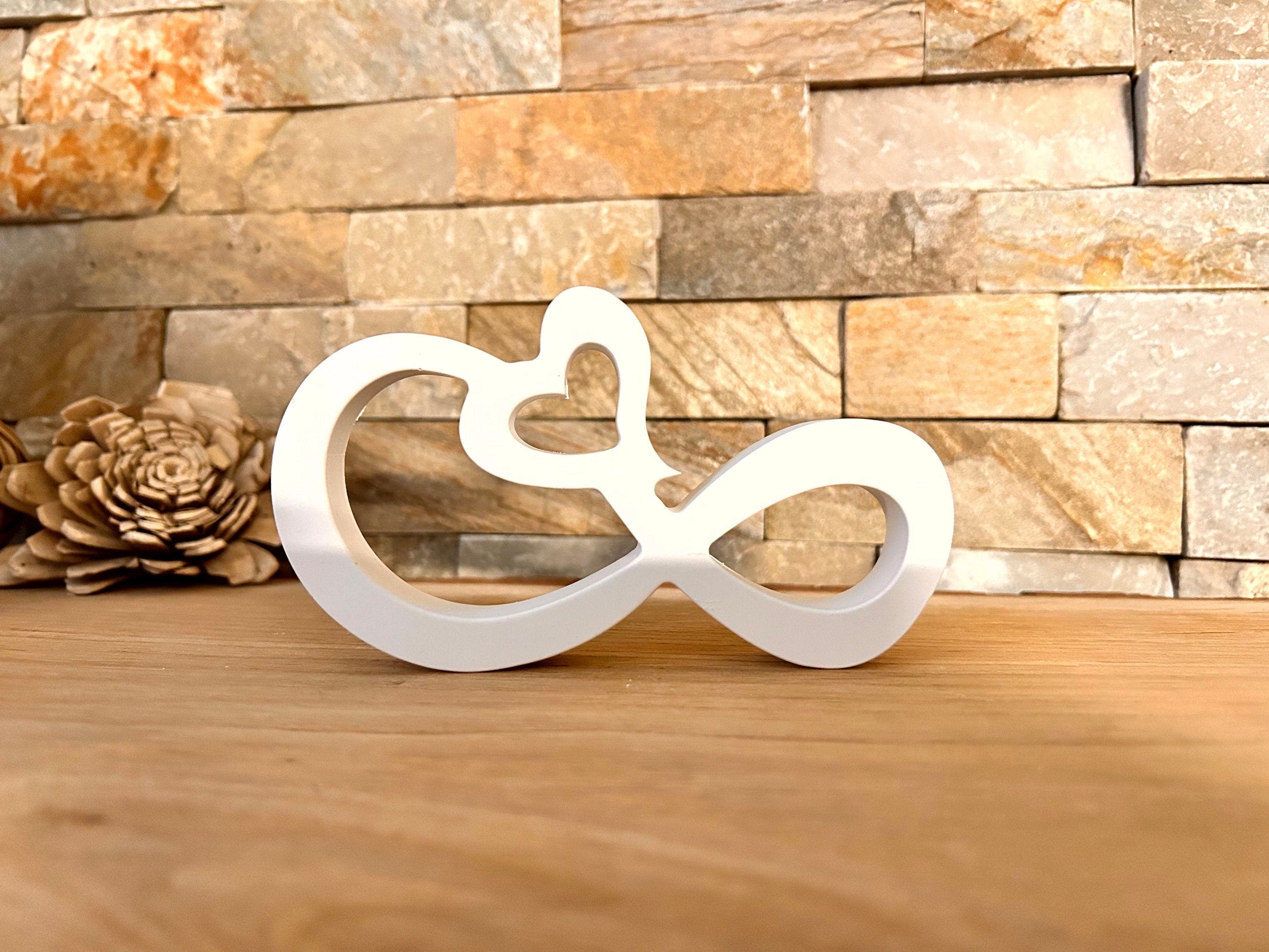 Silikon - Giessform - unendliches Herz -