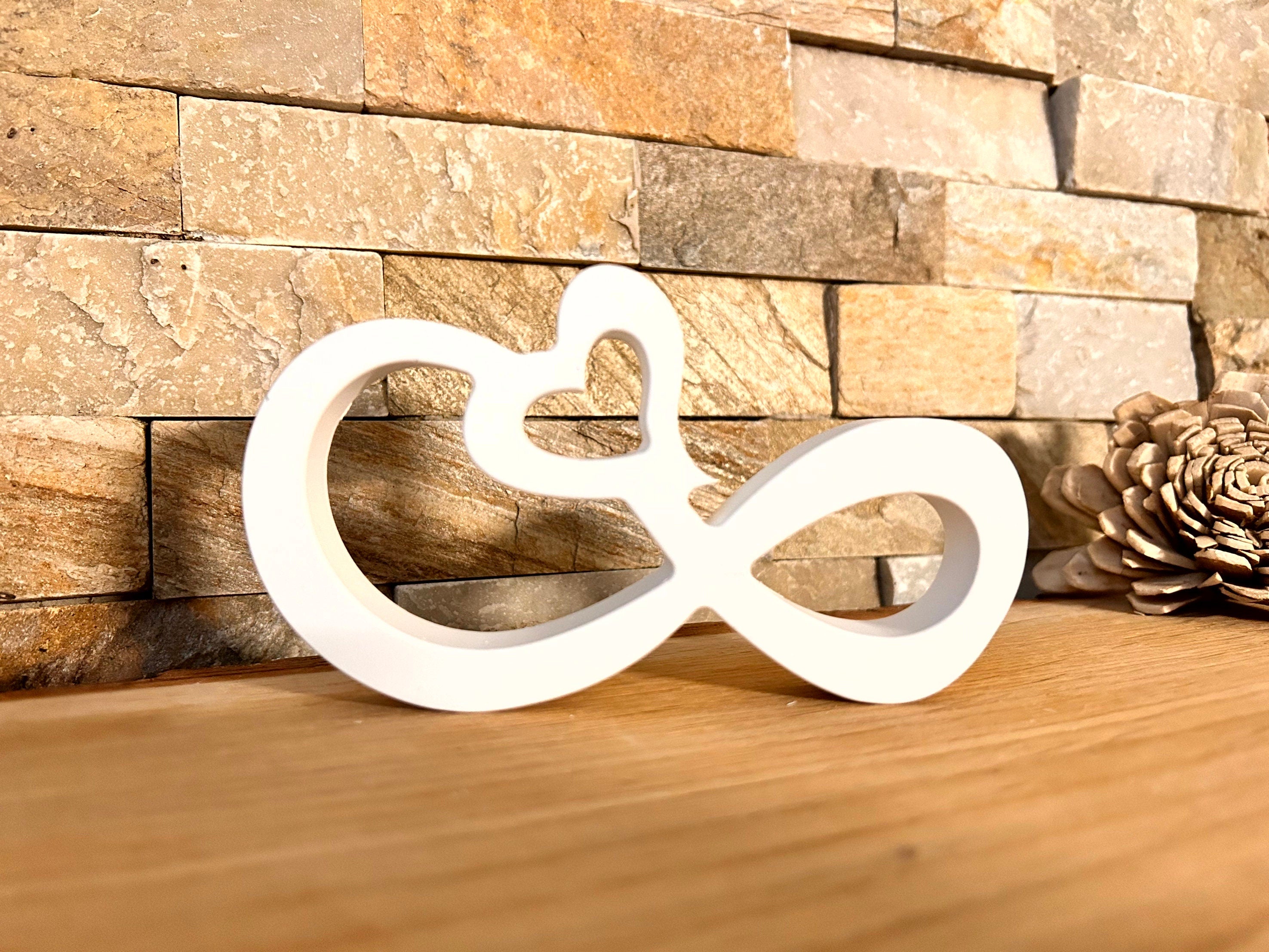 Silikon - Giessform - unendliches Herz -