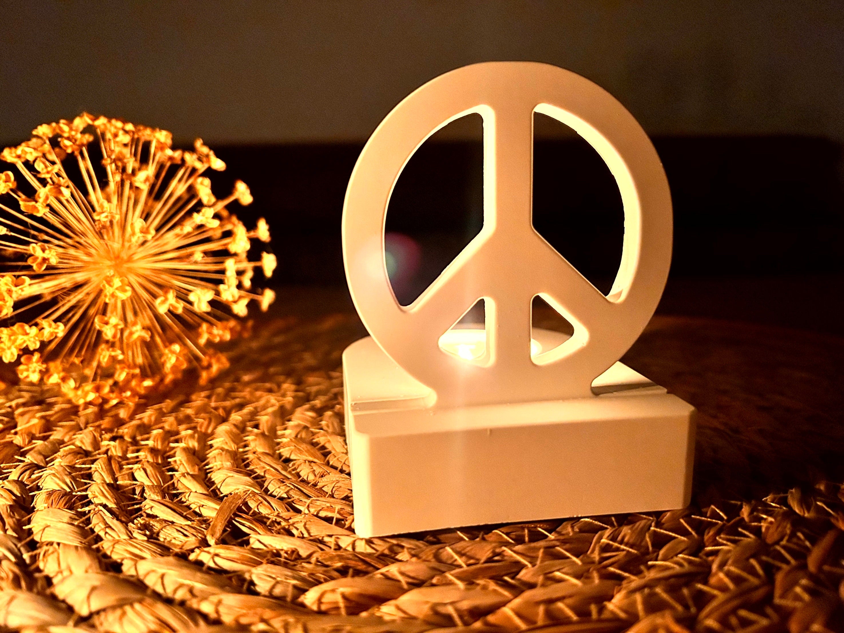 Silikon - Gießform - Peace Einschieber für unseren Teelichthalter -