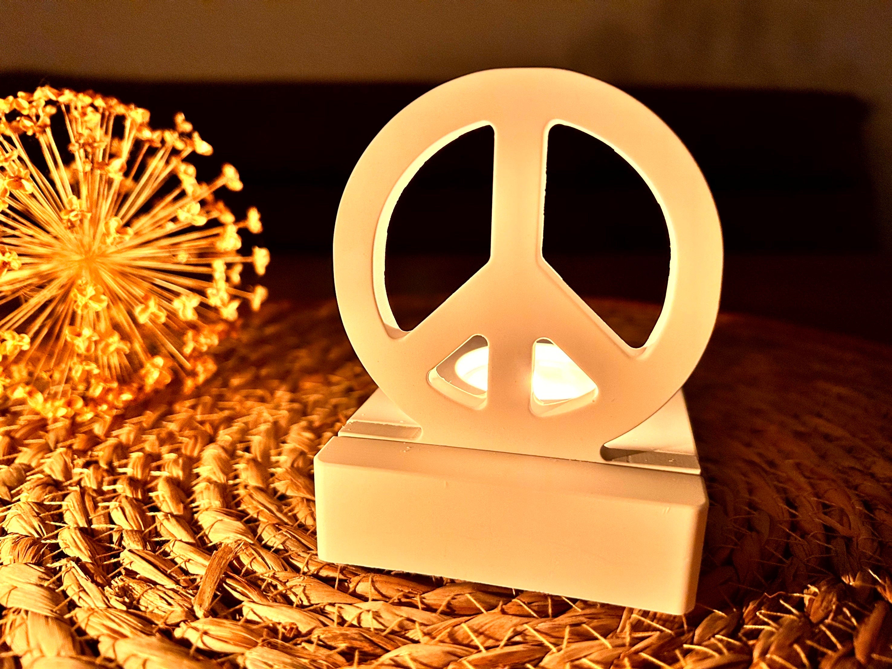 Silikon - Gießform - Peace Einschieber für unseren Teelichthalter -