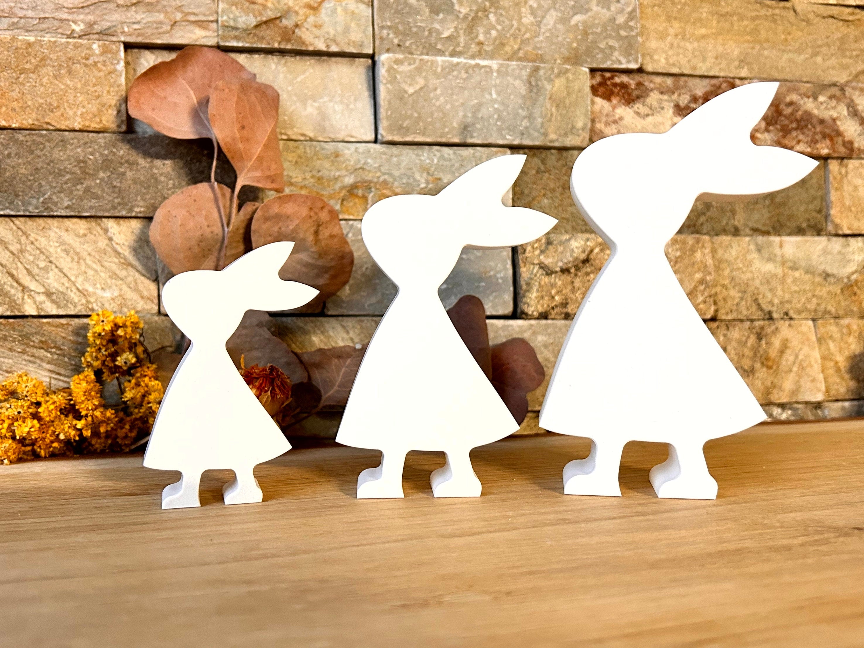 Silikon - Gießform - Hase mit Kleid -