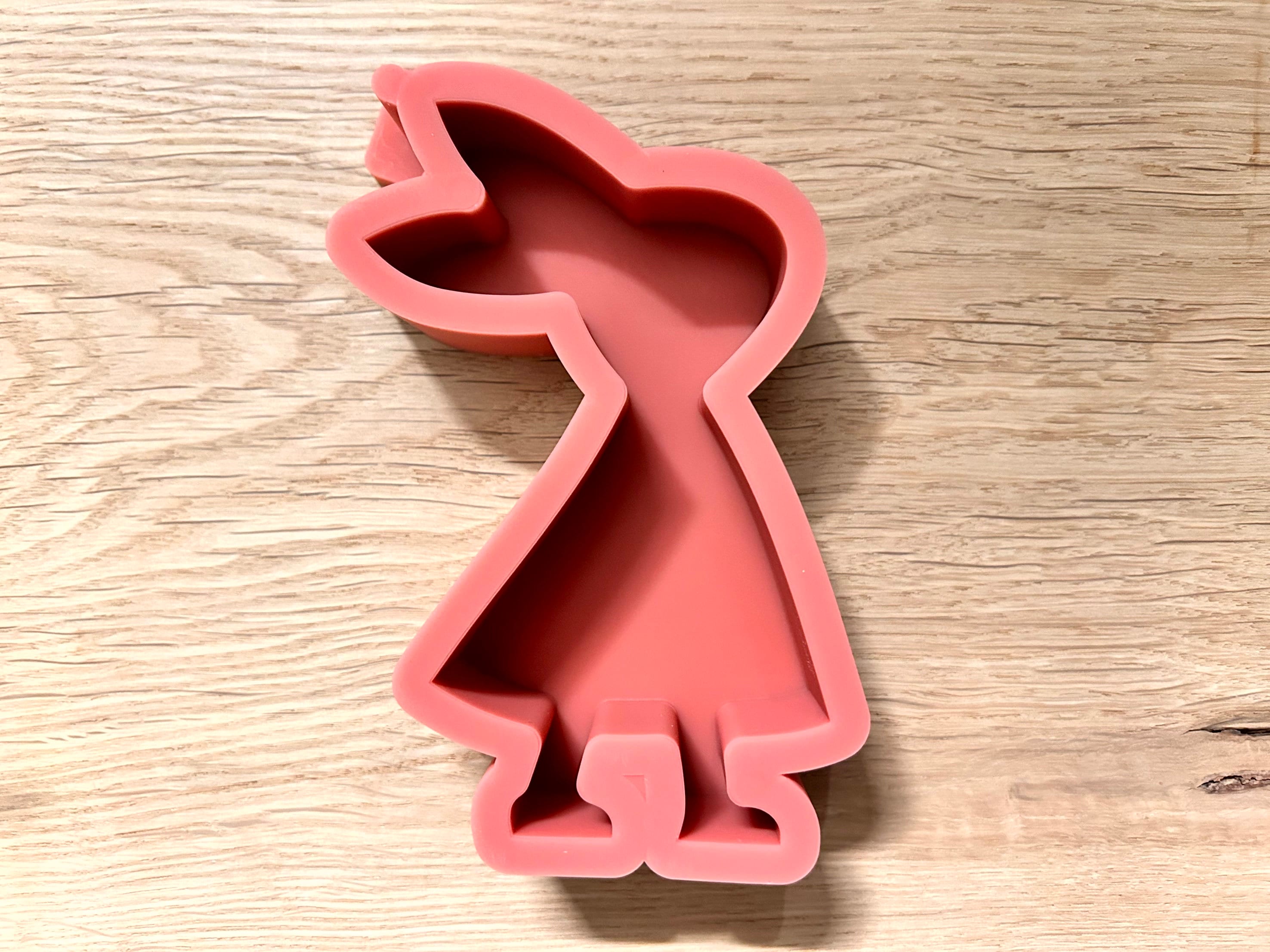 Silikon - Gießform - Hase mit Kleid -