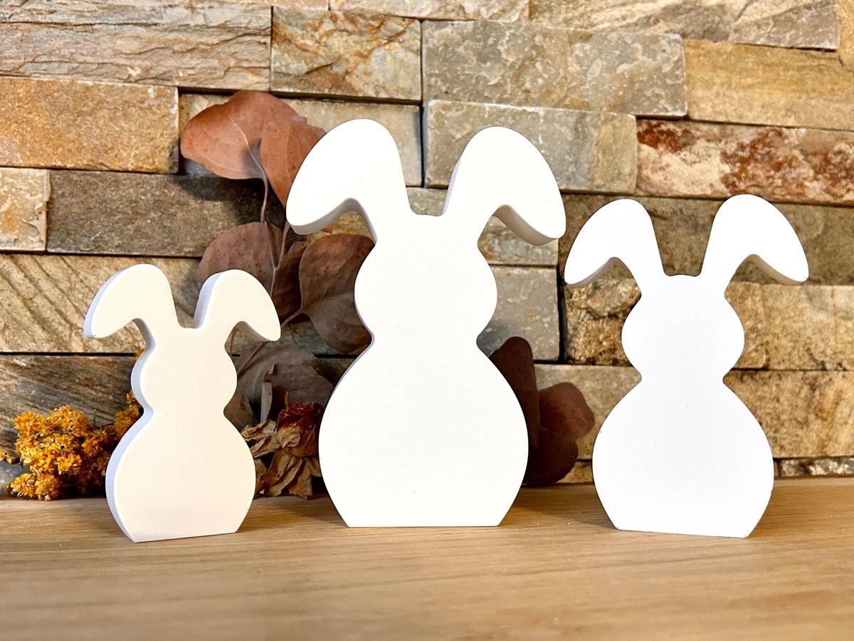 Silikon Gießform Hase mit abgeknickten Ohren 3 – Tiere