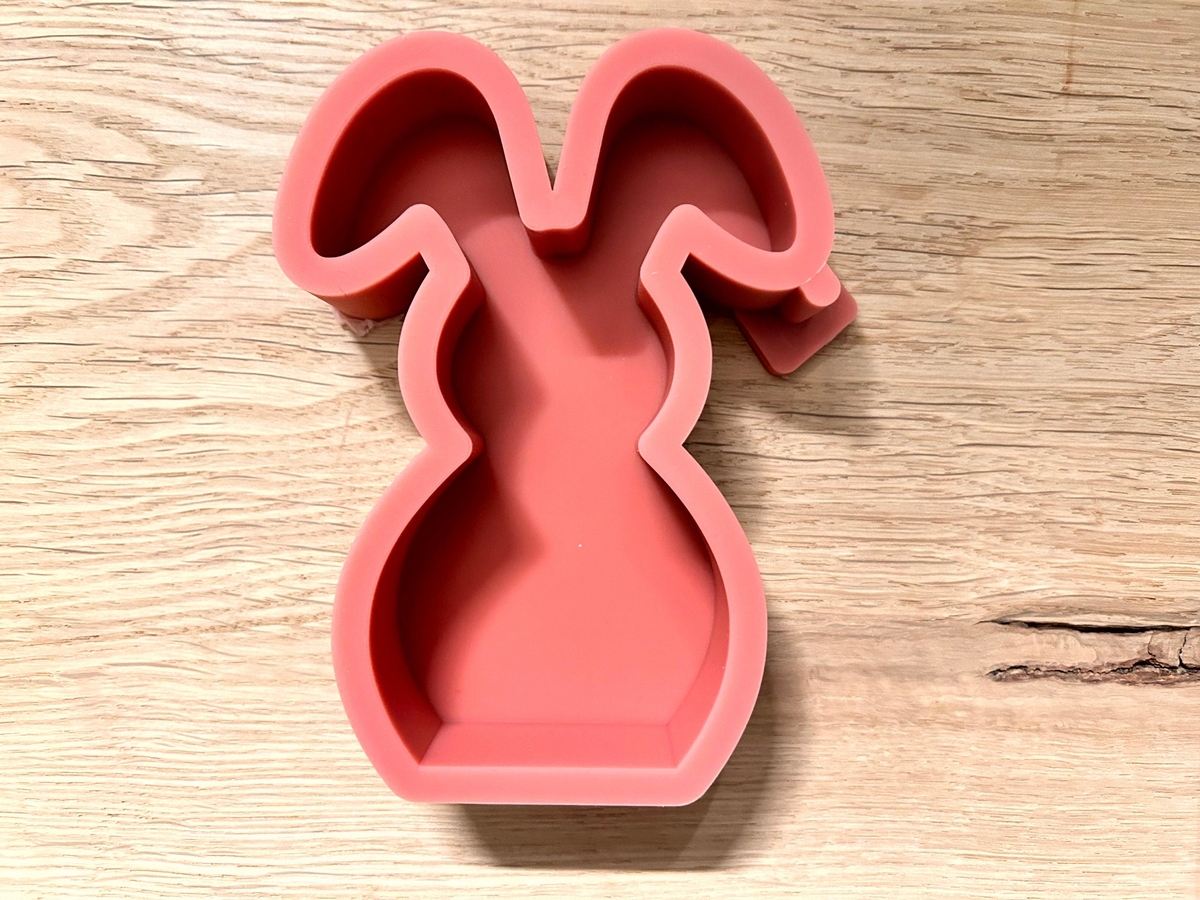 Silikon Gießform Hase mit abgeknickten Ohren 3 – Tiere – Ansicht 3