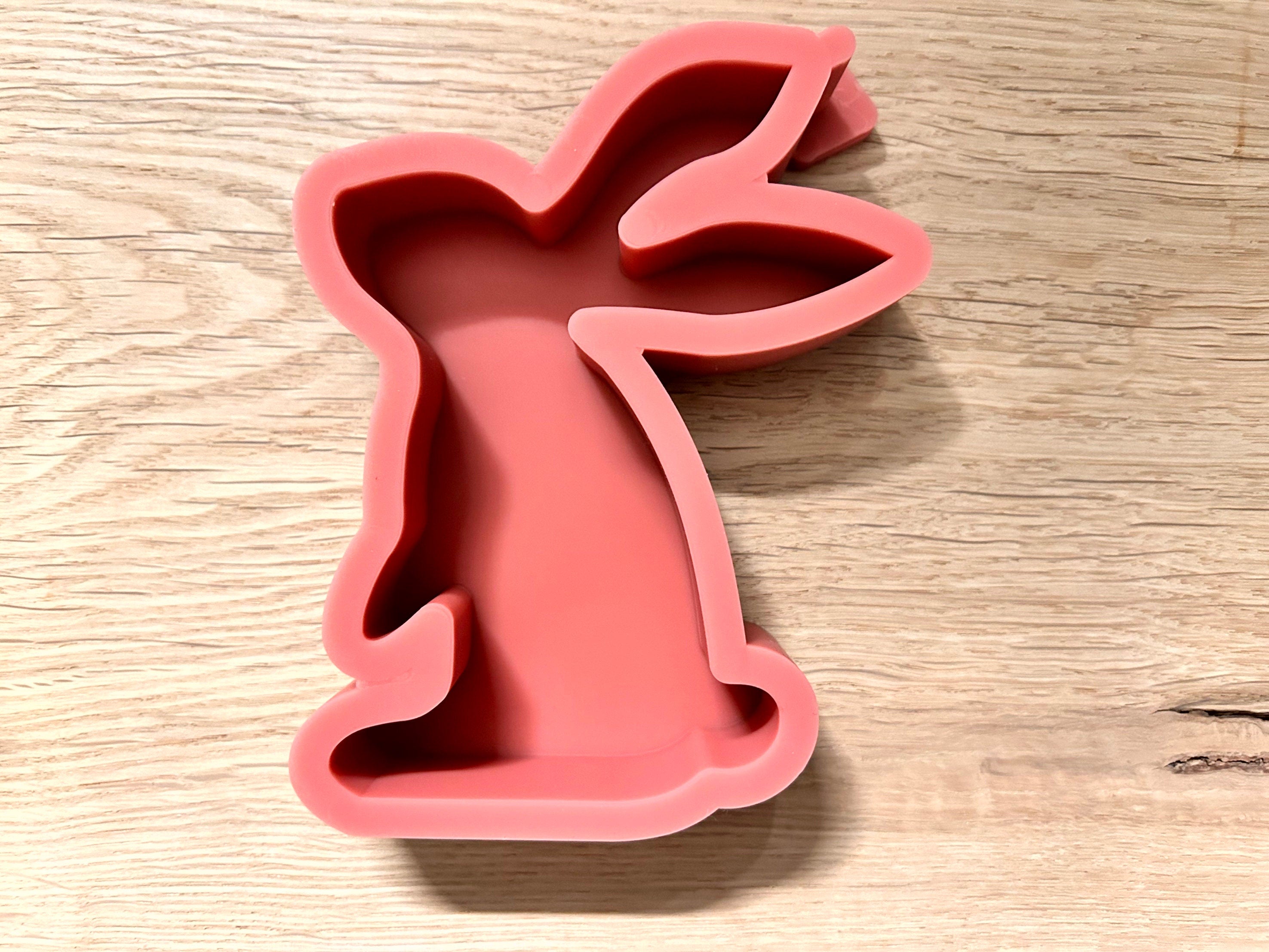 Silikon - Gießform  - Hase stehend -