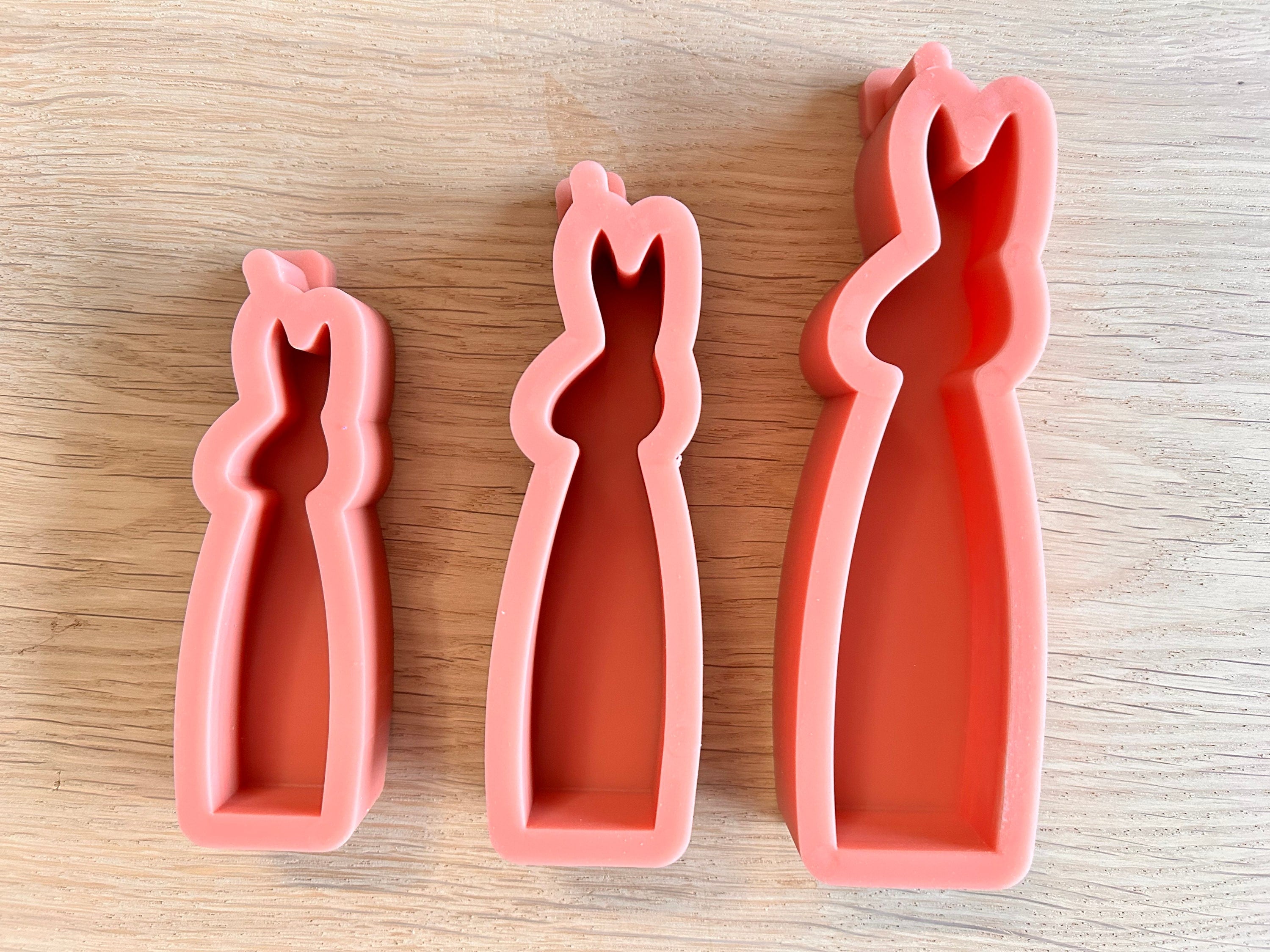 Silikon - Gießform - schmale Hase -