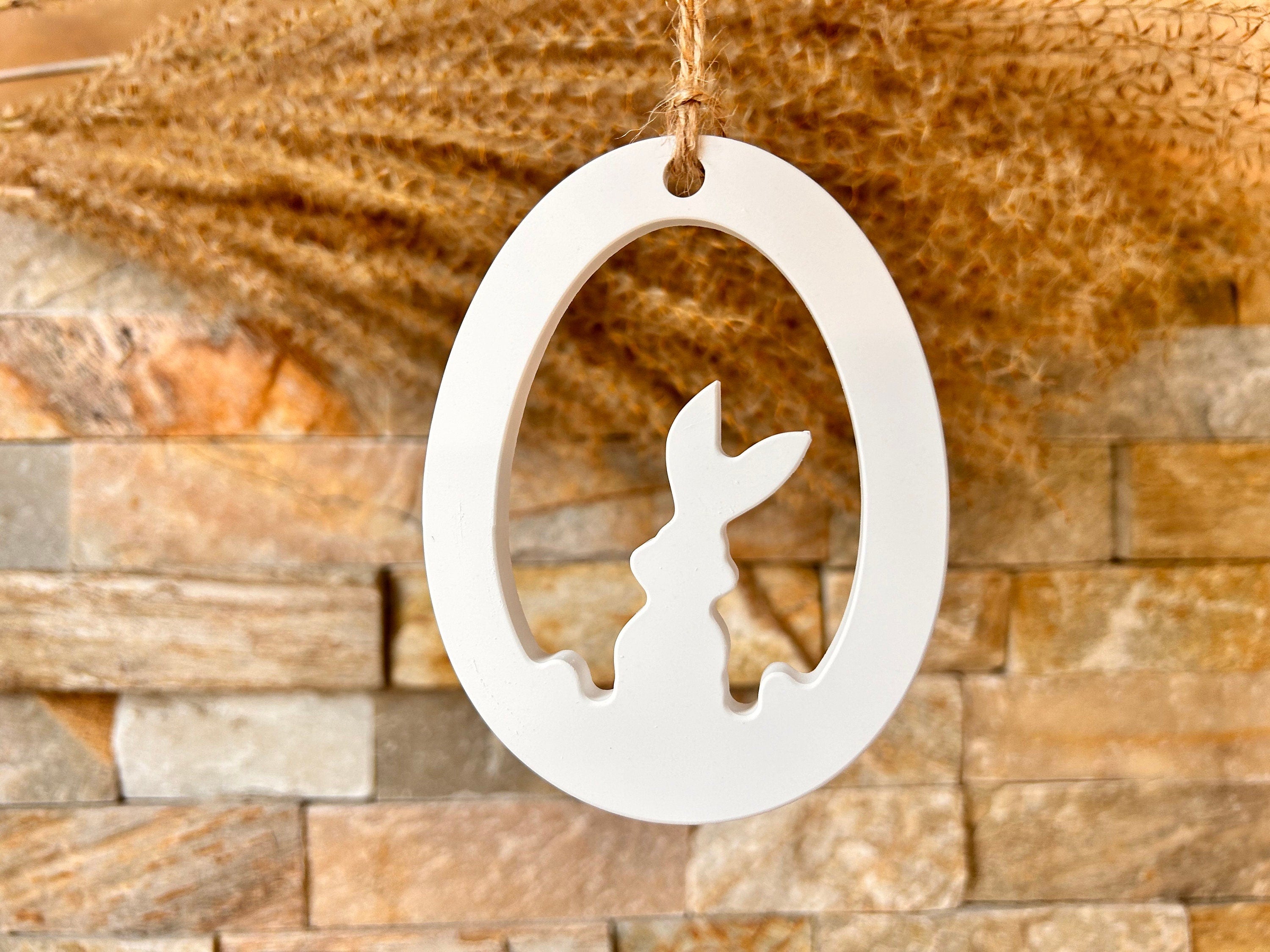 Silikon - Giessform - Osteraufhänger- Hasen - Ostermotive -
