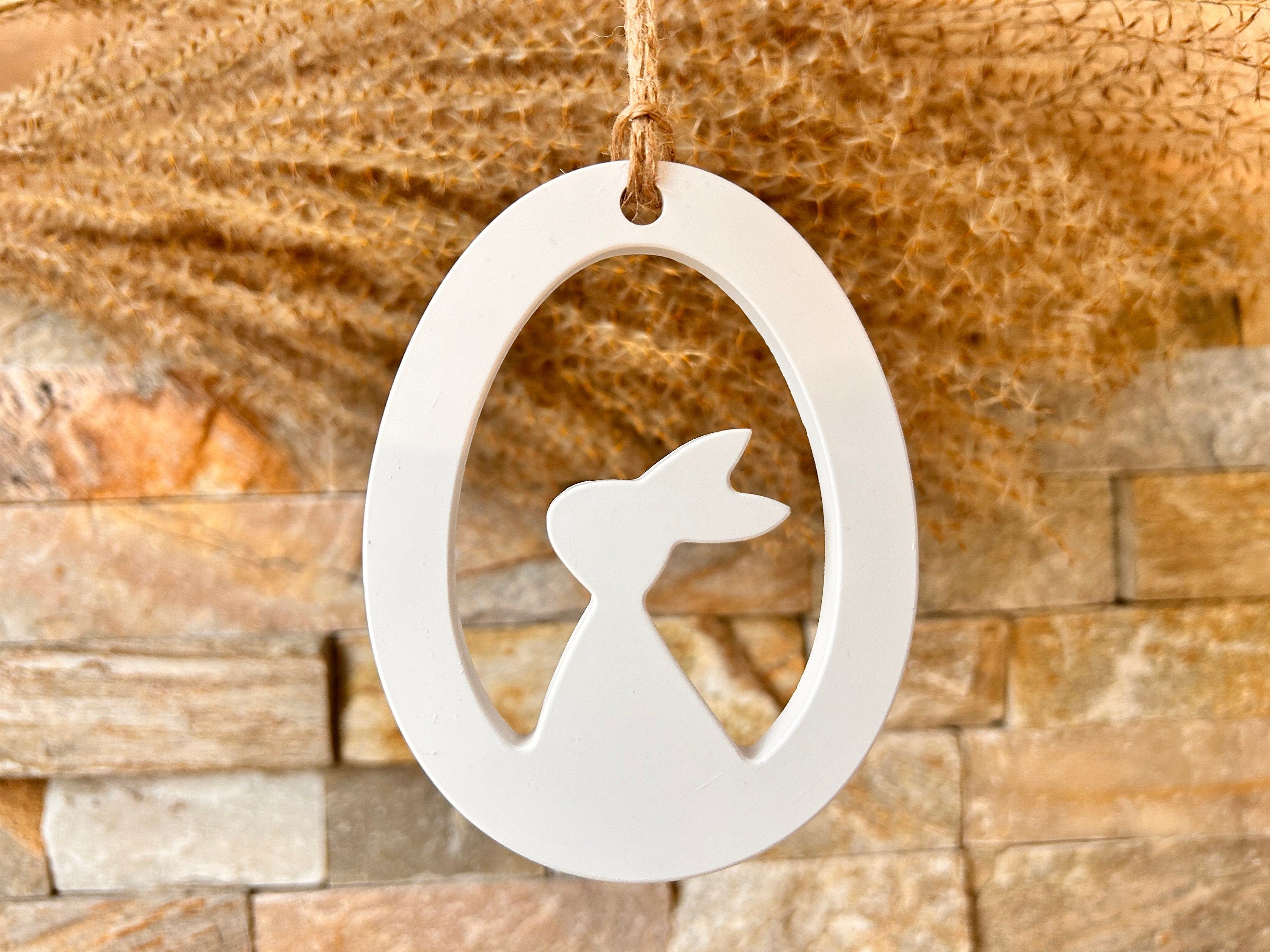 Silikon - Giessform - Osteraufhänger- Hasen - Ostermotive -