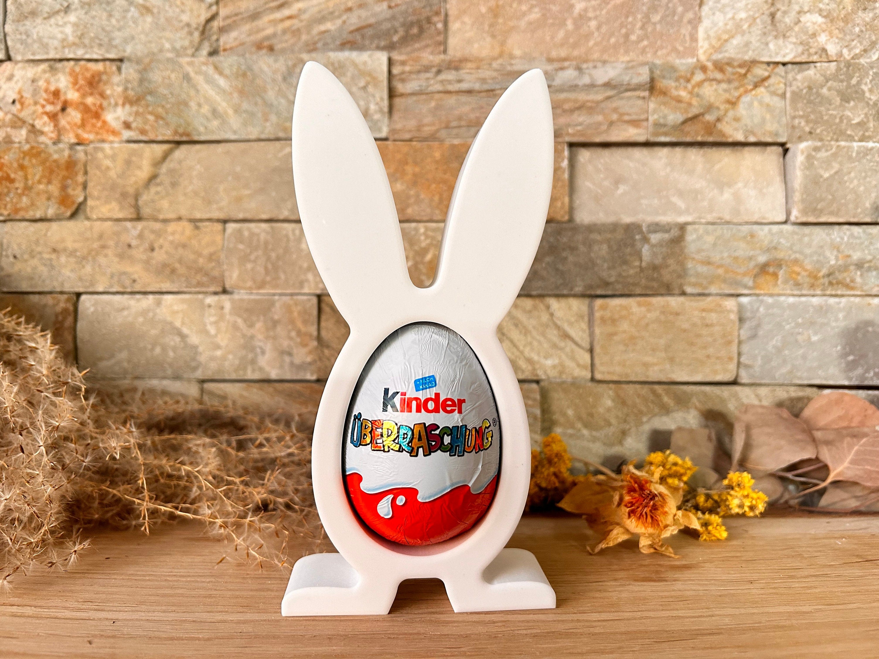 Silikon - Gießform - Hase offen mit Füßen - Überraschungsei - Schokoladenhalter -