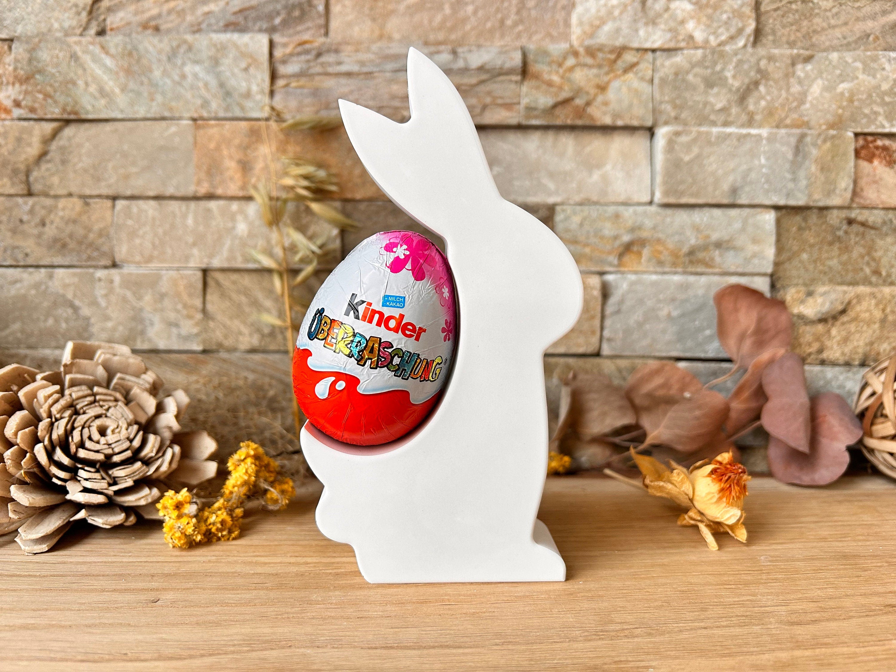 Silikon - Gießform - Hase Eierträger- Überraschungsei - Schokoladenhalter -