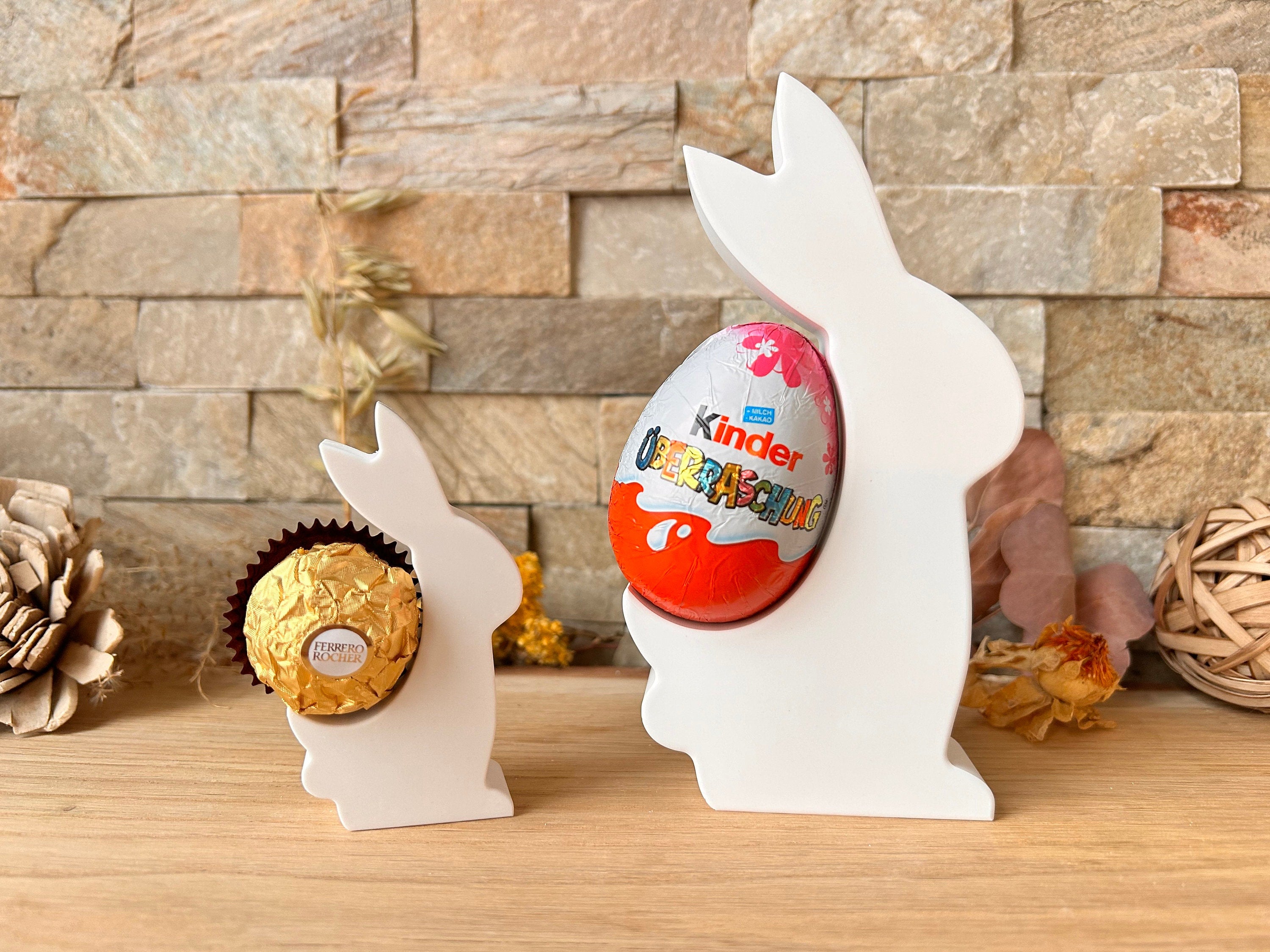 Silikon - Gießform - Hase Eierträger- Überraschungsei - Schokoladenhalter -