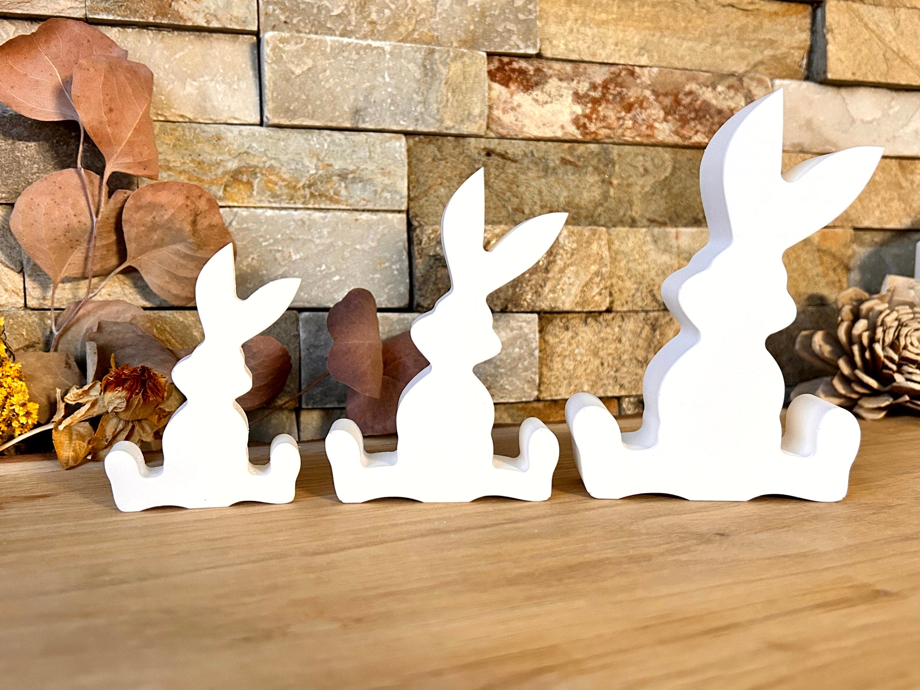 Silikon - Gießform  - Hase sitzend -